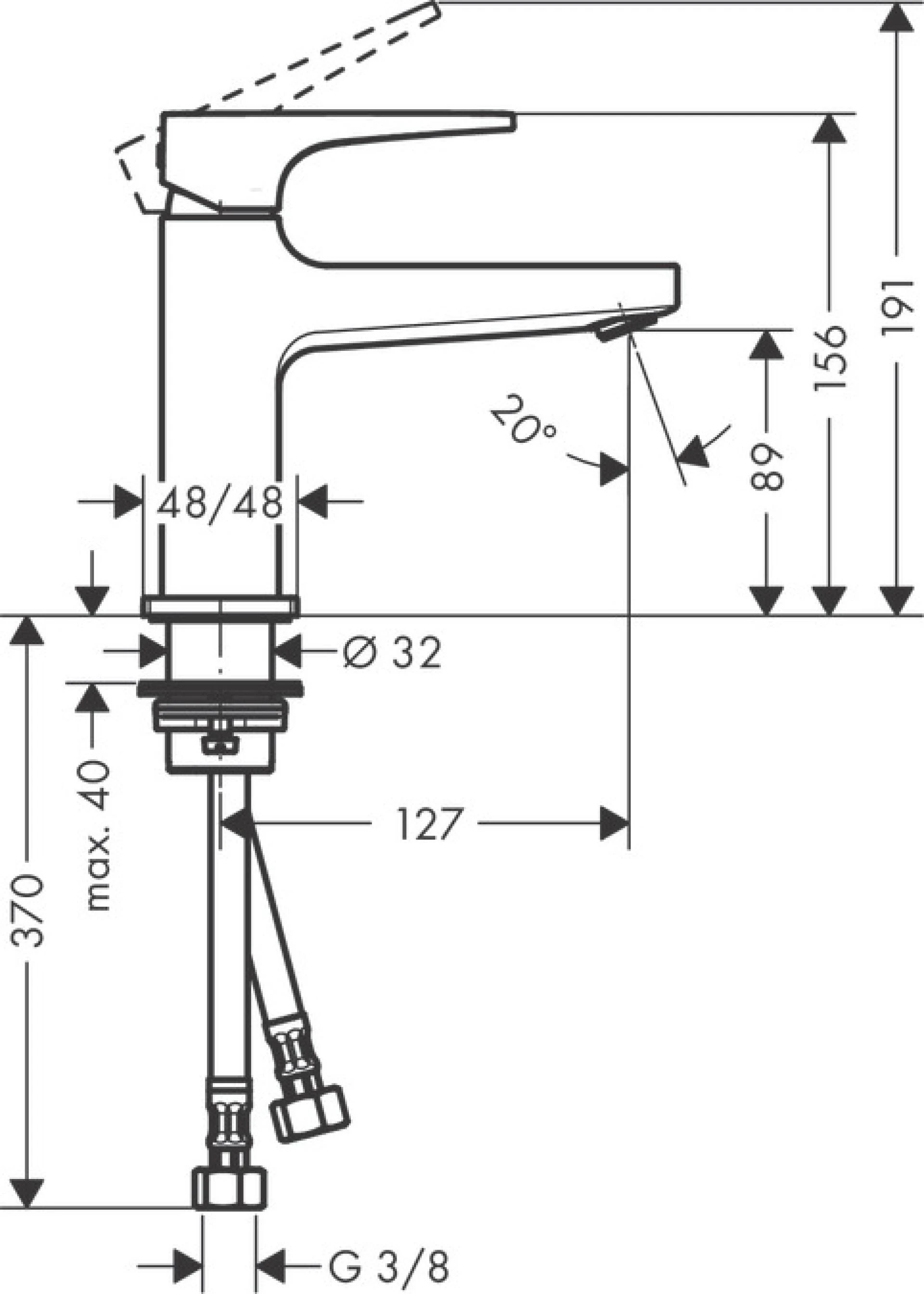 Фото - Смеситель для раковины Hansgrohe Metropol 32500140, бронза - Hansgrohe