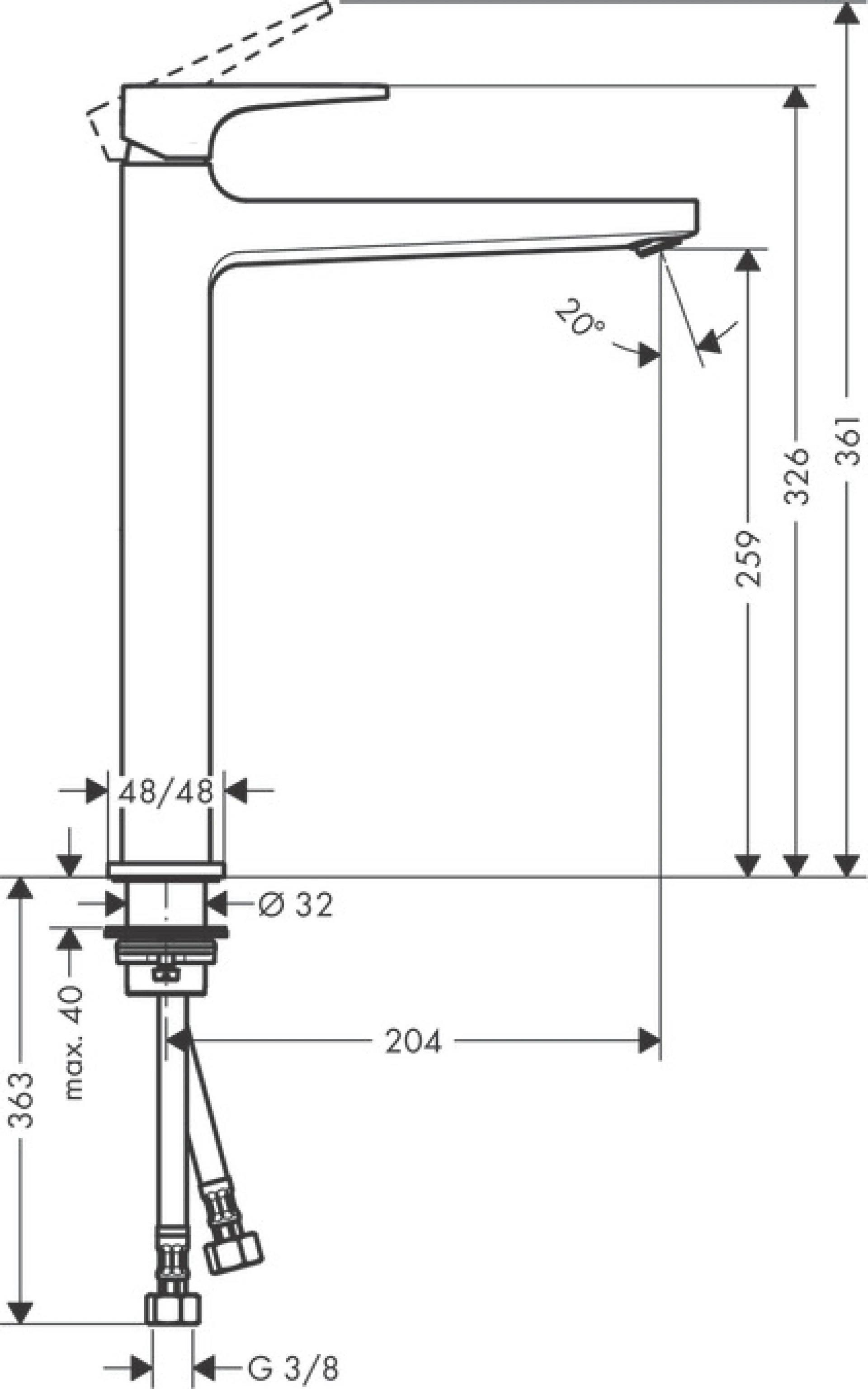 Фото - Смеситель для раковины Hansgrohe Metropol 32512700, белый - Hansgrohe