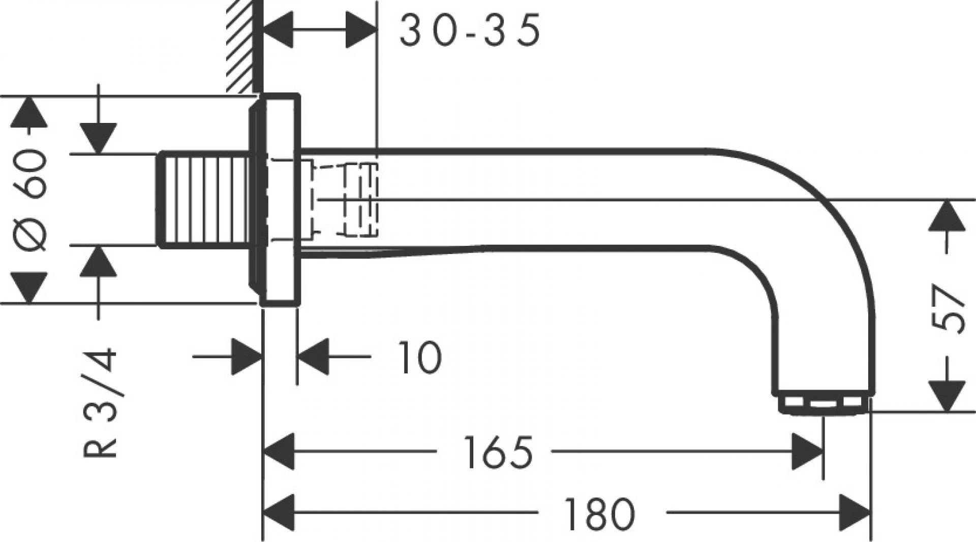 Фото - Излив для ванной Axor Citterio 39410300, красное золото - Hansgrohe