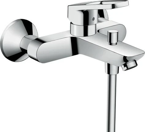 Фото - Смеситель для ванны с душем Hansgrohe Logis loop 71244000, хром (уцененный товар) - Hansgrohe