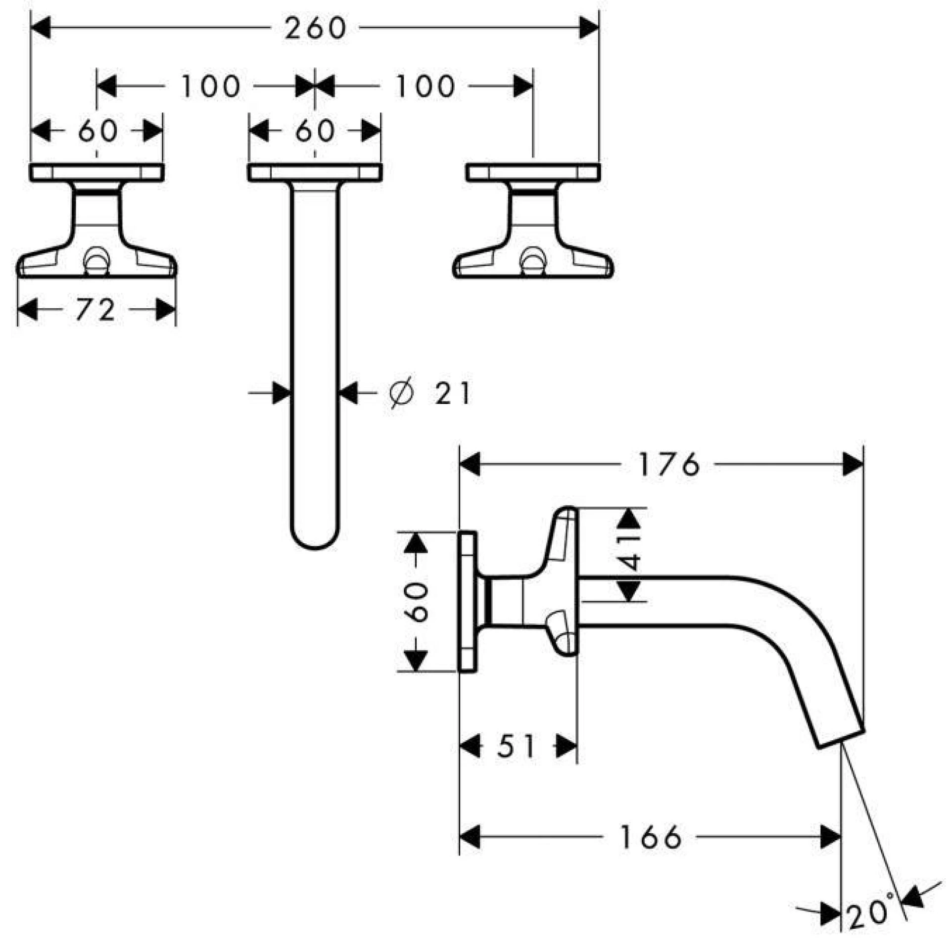 Фото - Смеситель для раковины Axor Citterio M 34215000 - Hansgrohe