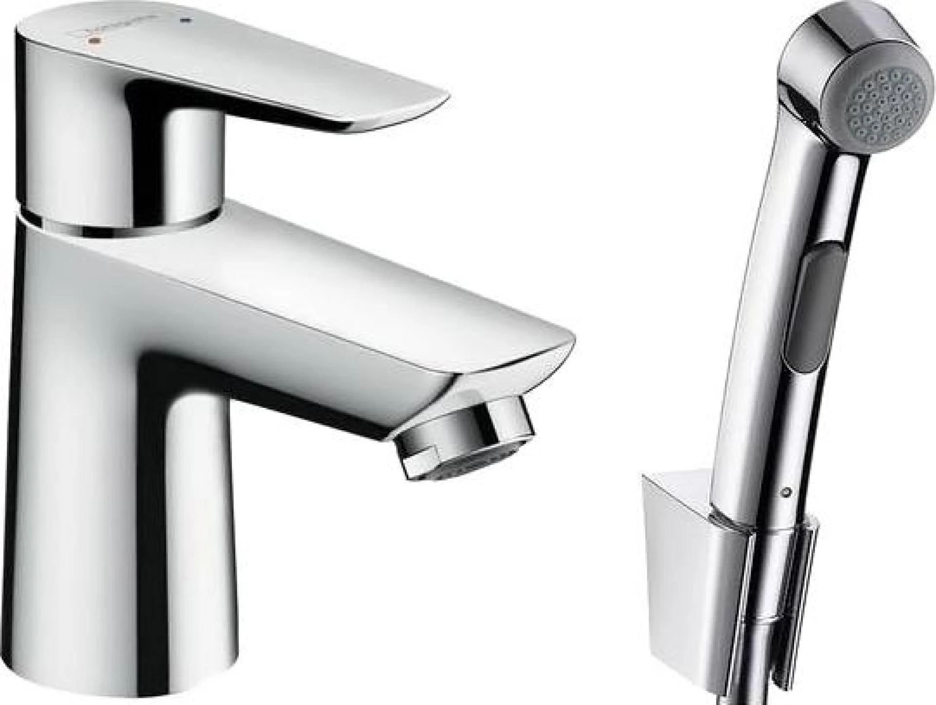 Фото - Смеситель Hansgrohe Talis E 71729000 для раковины с гигиеническим душем с донным клапаном Push-Open - Hansgrohe