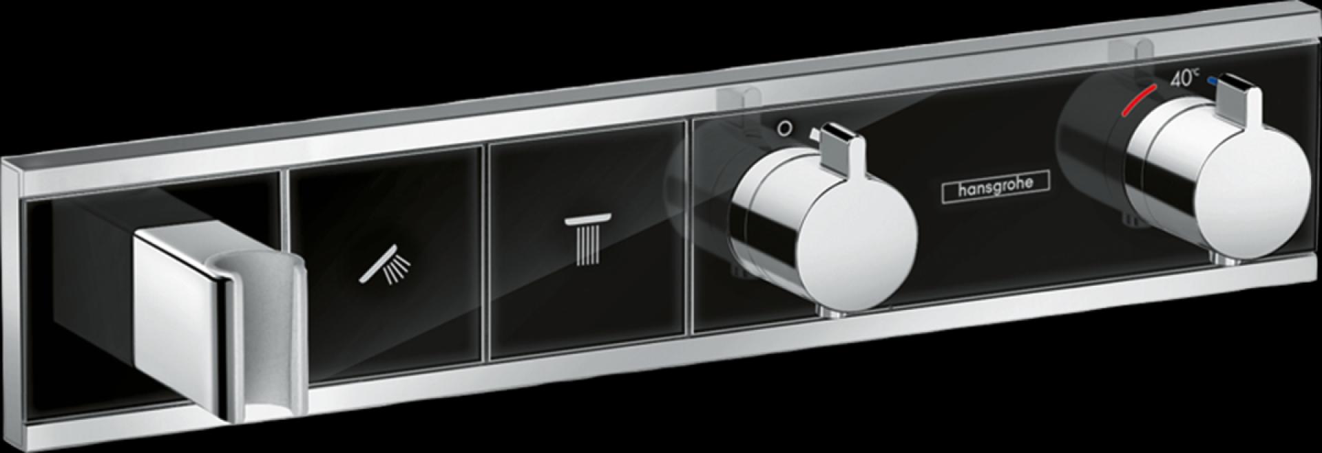 Термостат для душа Hansgrohe RainSelect 15355600, черный хром