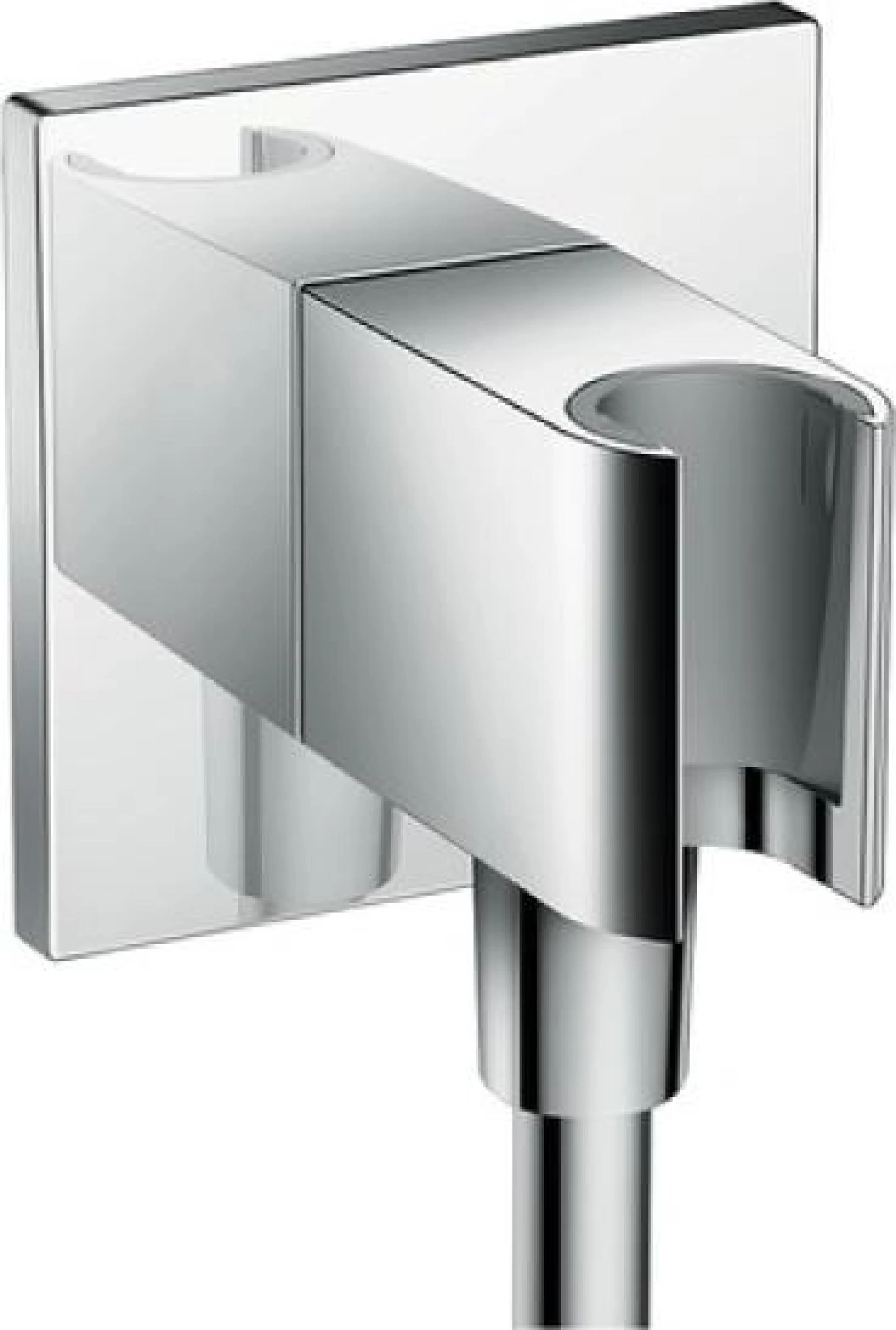 Фото - Шланговое подключение Hansgrohe Fixfit Porter Square 26486000 держатель для душа - Hansgrohe