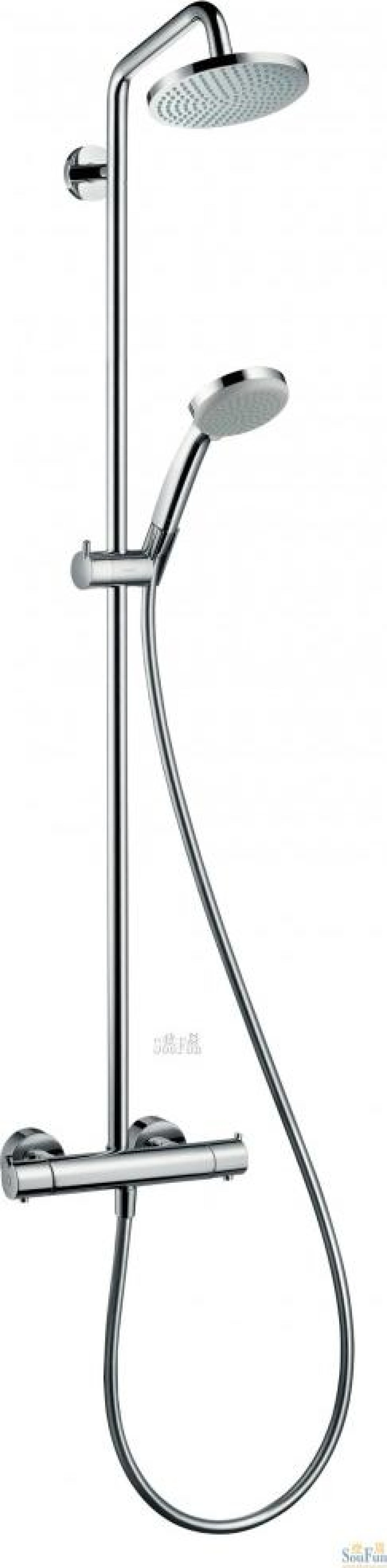 Фото - Душевая система Hansgrohe Croma 100 Showerpipe 27169000 - Hansgrohe