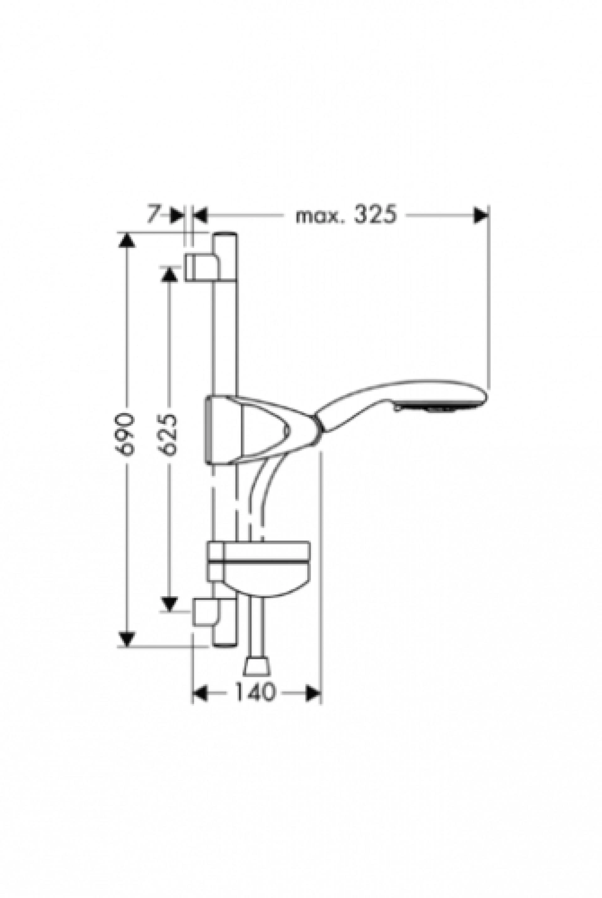 Фото - Душевой гарнитур Hansgrohe Raindance E 27883000 - Hansgrohe