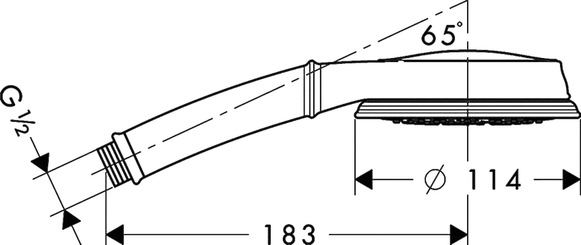 Фото - Лейка для душа Hansgrohe Croma 100 Multi Classic 28539000 - Hansgrohe