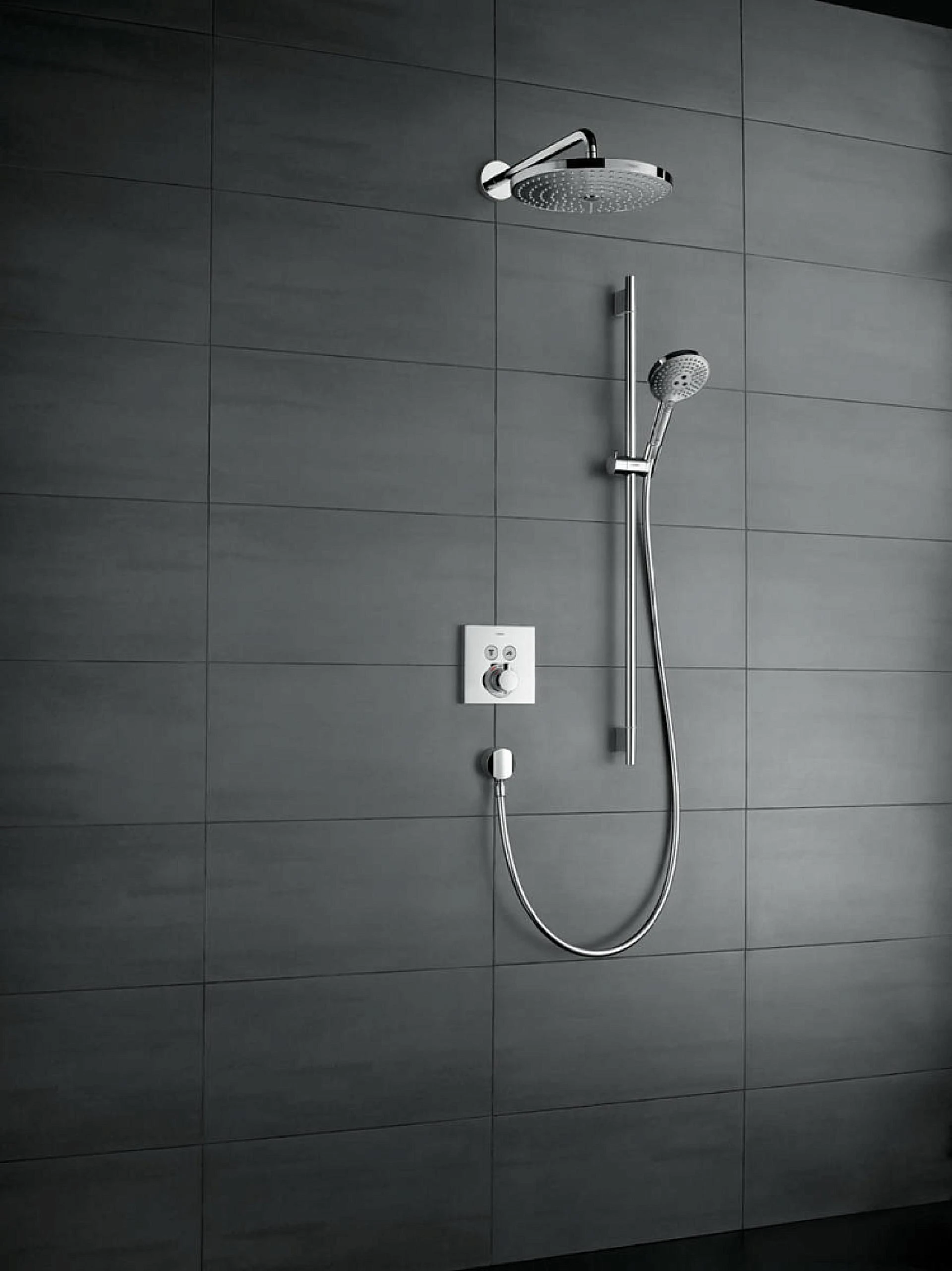 Фото - Термостат для душа Hansgrohe ShowerSelect 15763700, белый - Hansgrohe