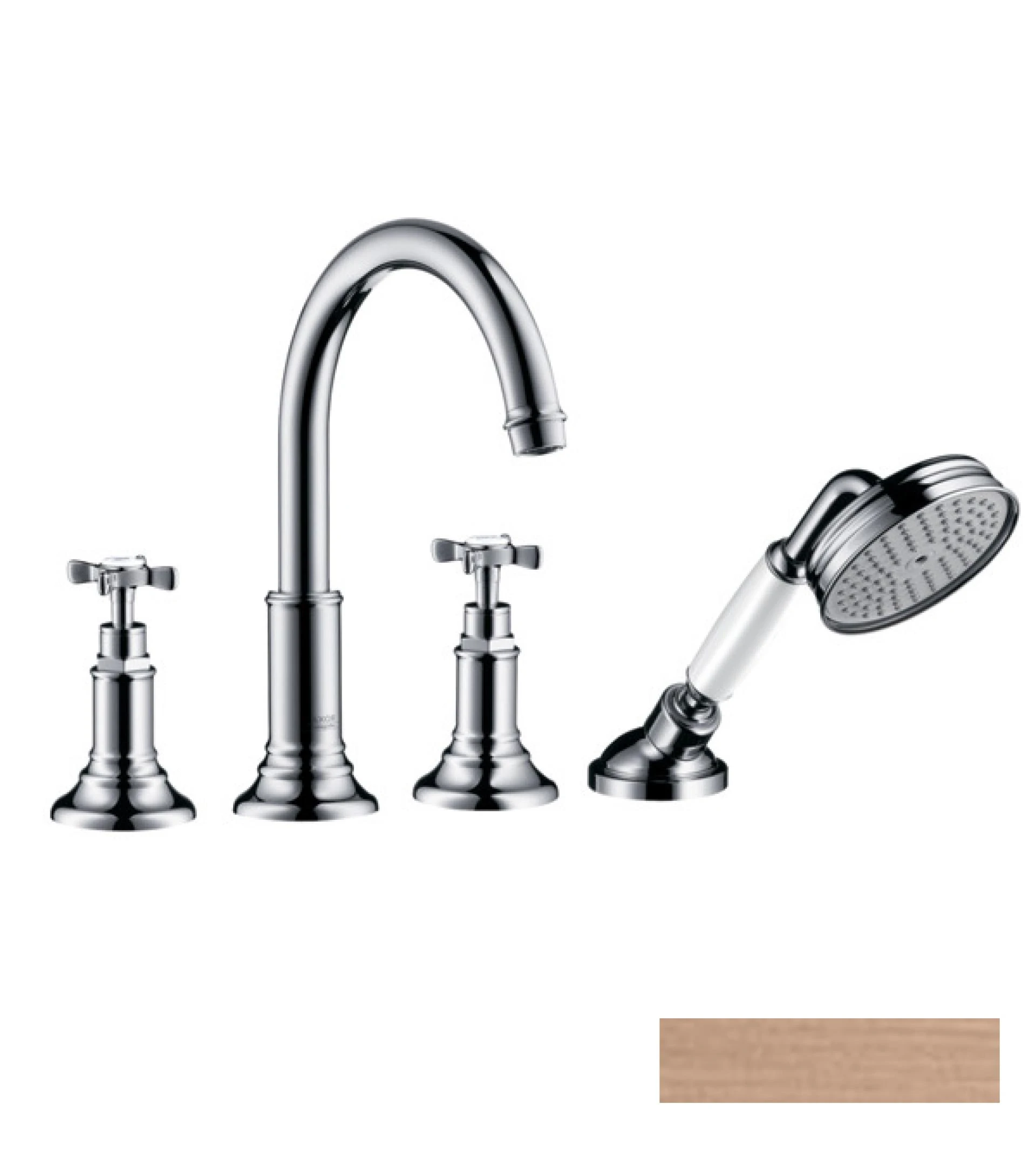 Фото - Смеситель на край ванны Axor Montreux 16546310, красное золото - Hansgrohe