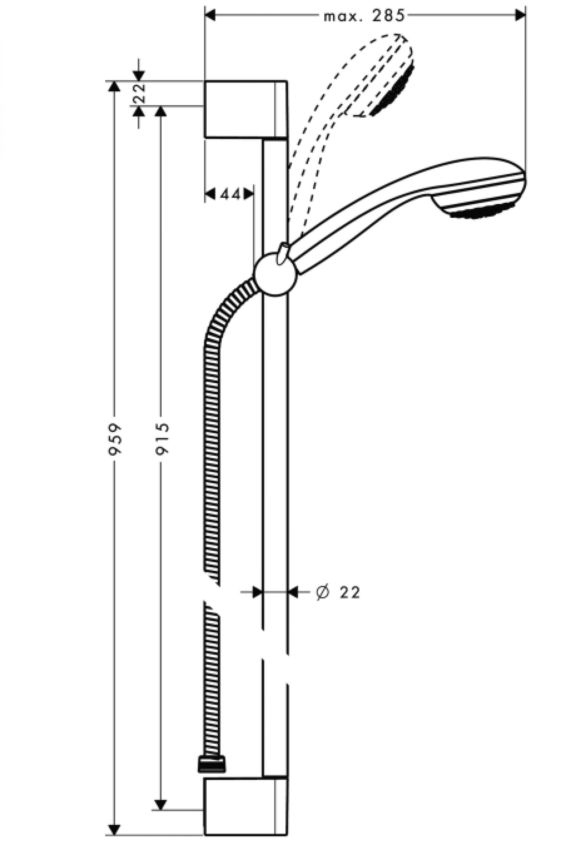 Фото - Душевой гарнитур Hansgrohe Crometta 85 27729000 Unica Crometta - Hansgrohe