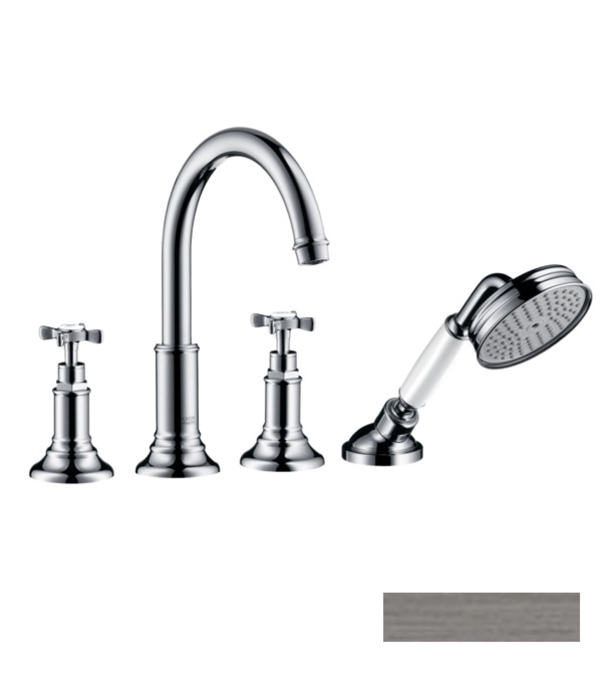 Фото - Смеситель на край ванны Axor Montreux 16546340, черный хром - Hansgrohe