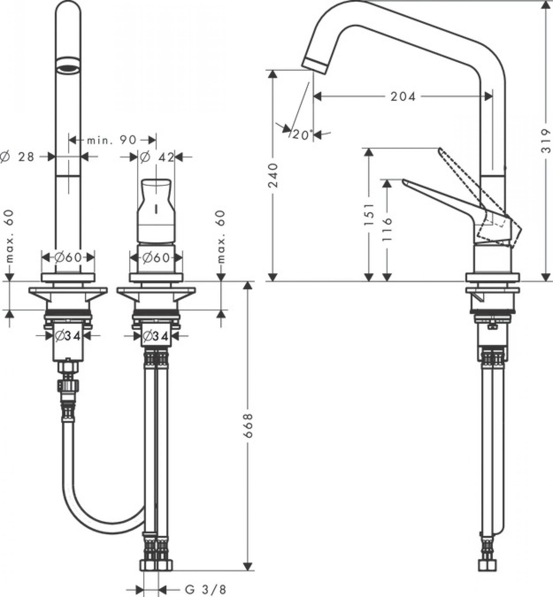 Фото - Смеситель для кухни Axor Citterio M 34820950, латунь - Hansgrohe