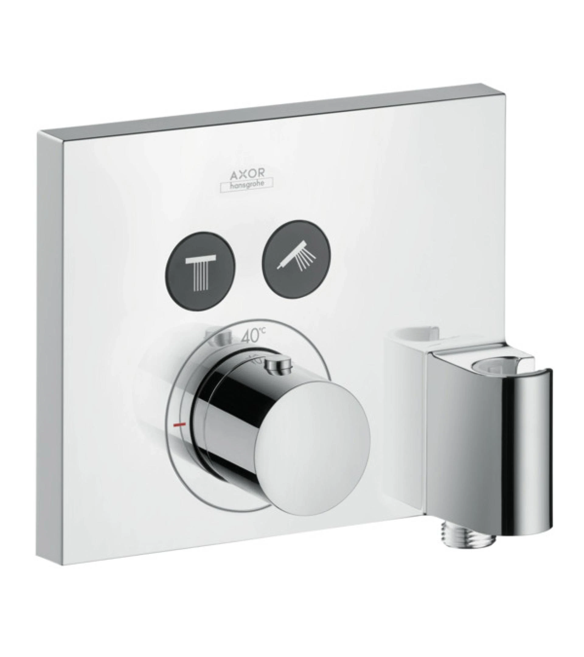 Фото - Термостат для душа со шланговым подключением и держателем душа Axor ShowerSelect 36712000, хром - Hansgrohe