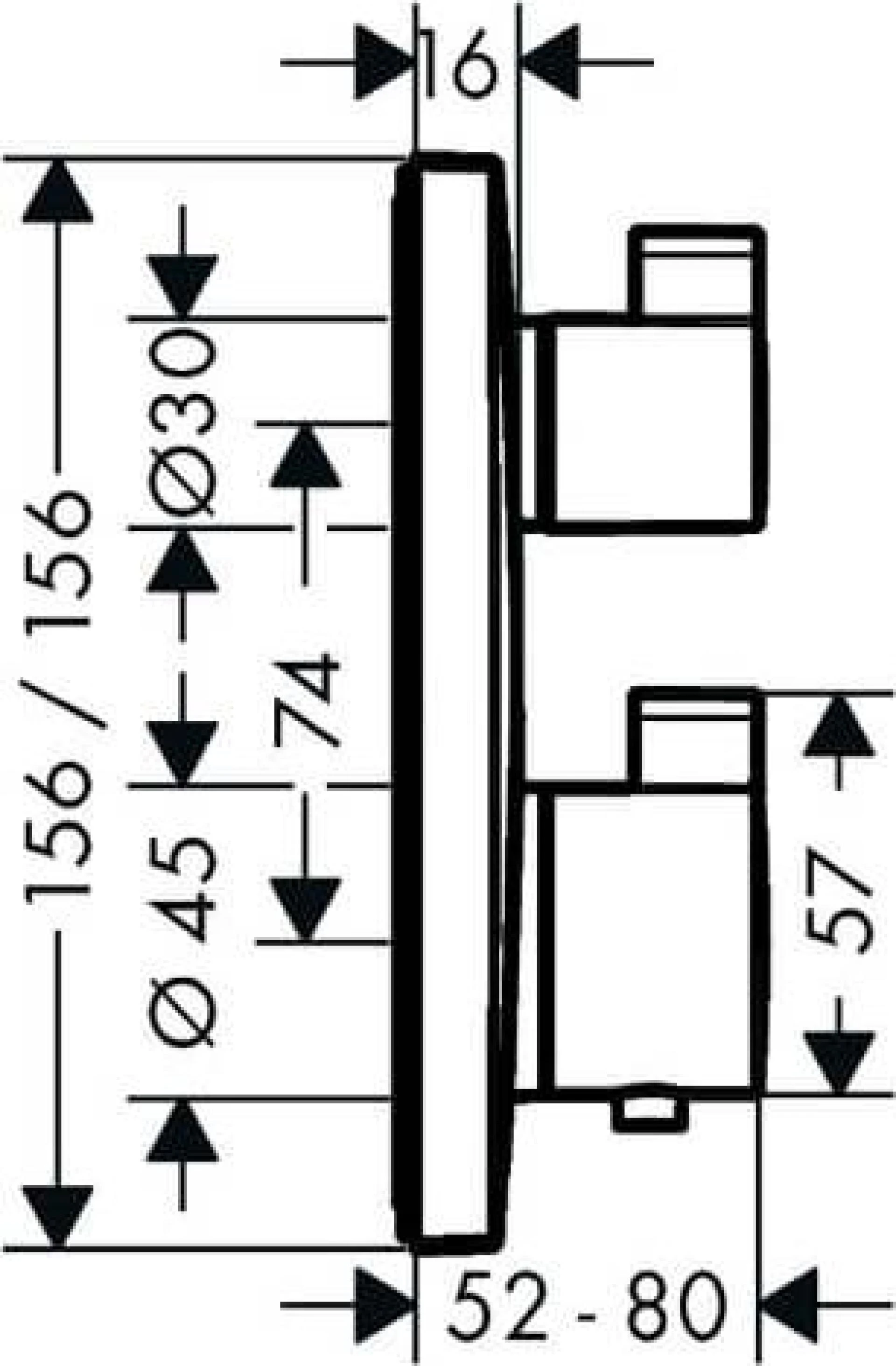 Фото - Термостат для душа Hansgrohe Ecostat Square 15714140, бронза - Hansgrohe