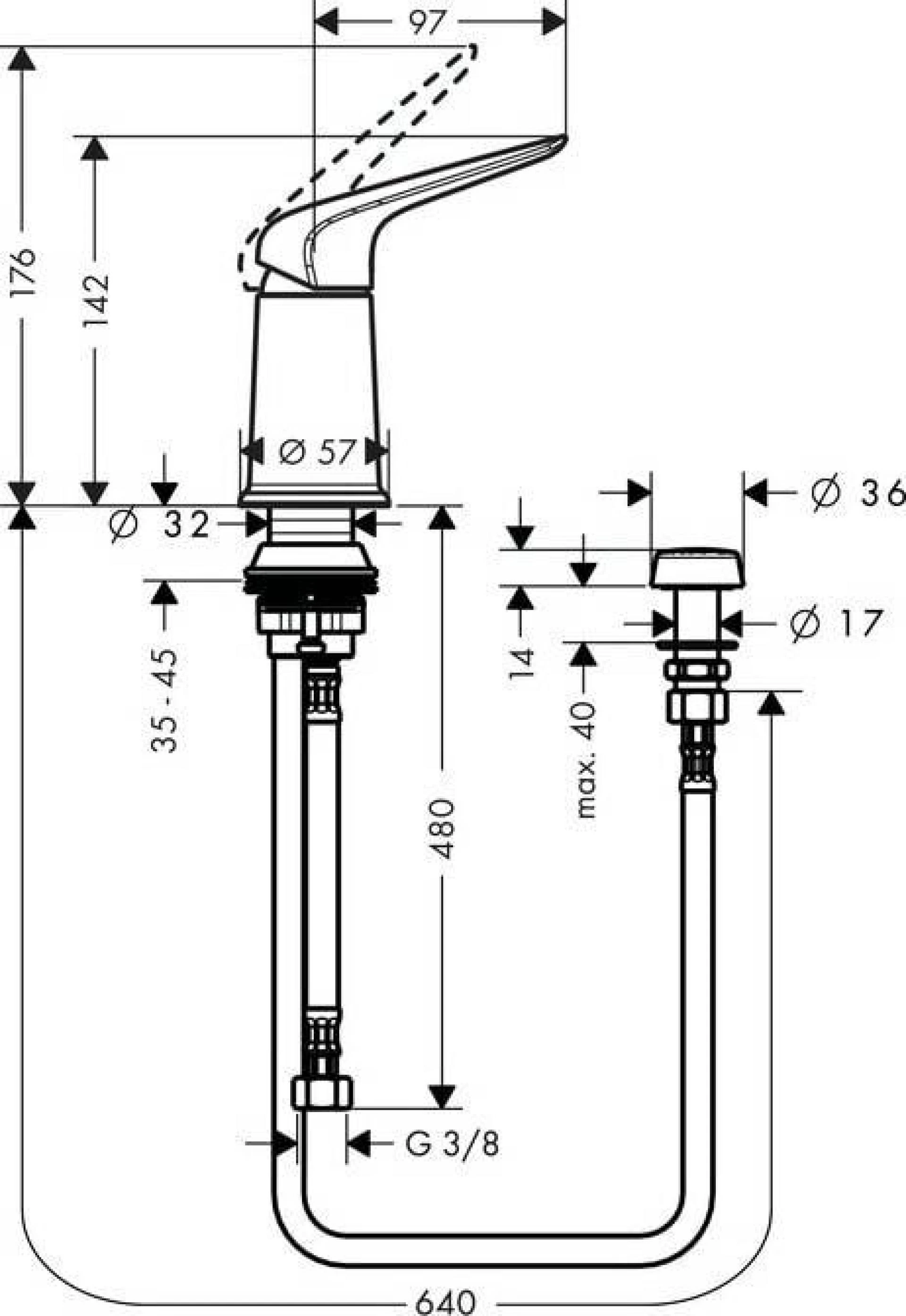 Фото - Смеситель для биде Hansgrohe Novus 71145000, хром - Hansgrohe