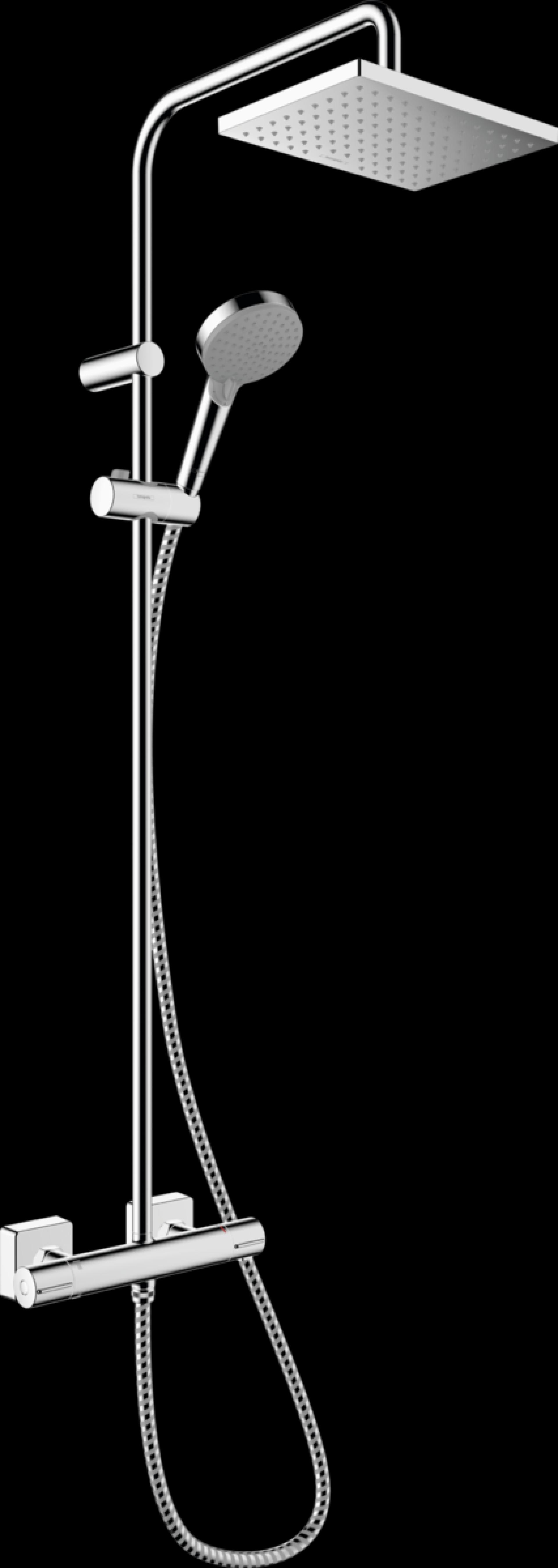 Душевая система Hansgrohe Vernis Shape Showerpipe 230 1jet EcoSmart 26097000, хром