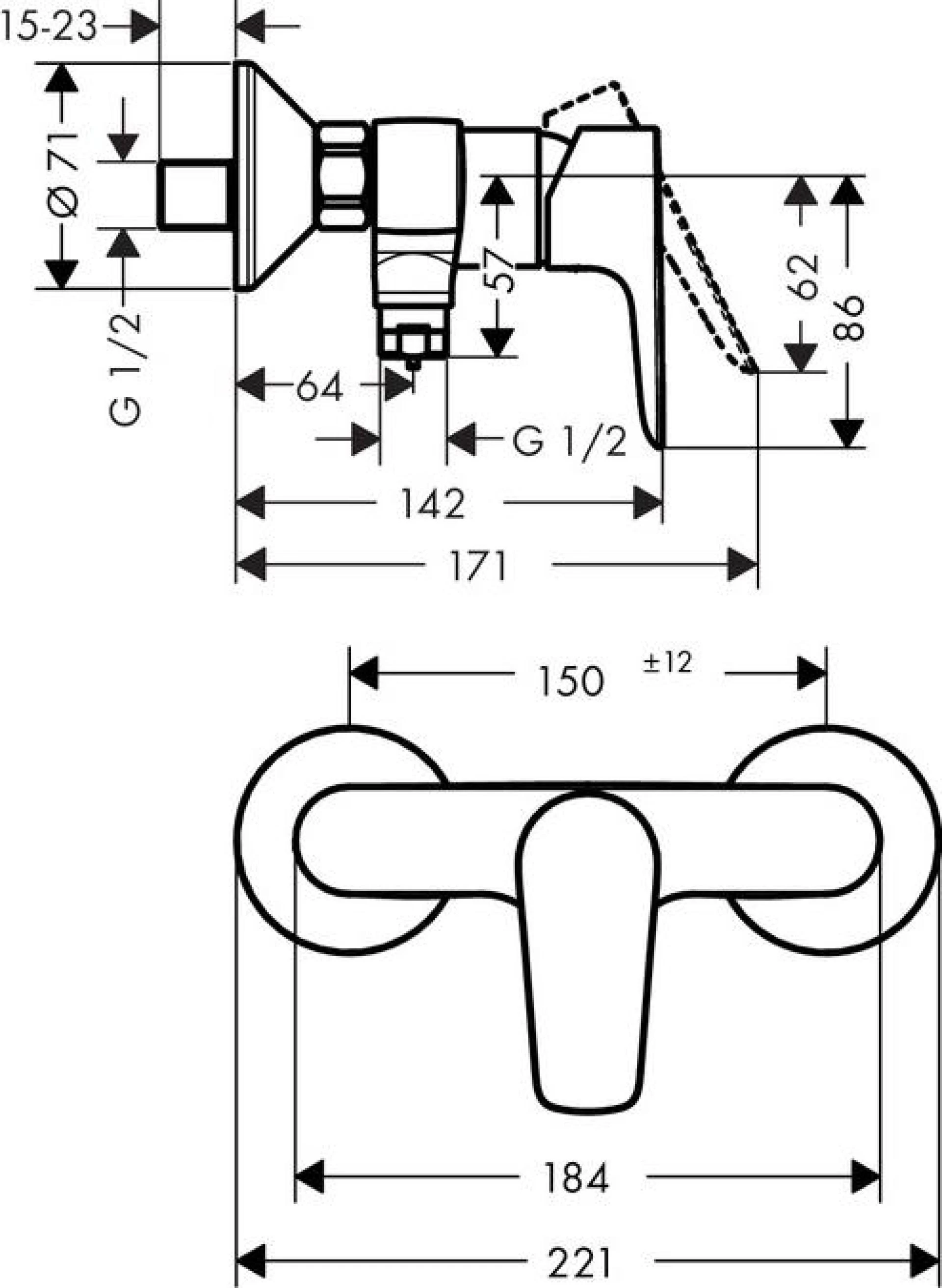 Фото - Смеситель для душа Hansgrohe Talis E 71760140, шлифованная бронза - Hansgrohe