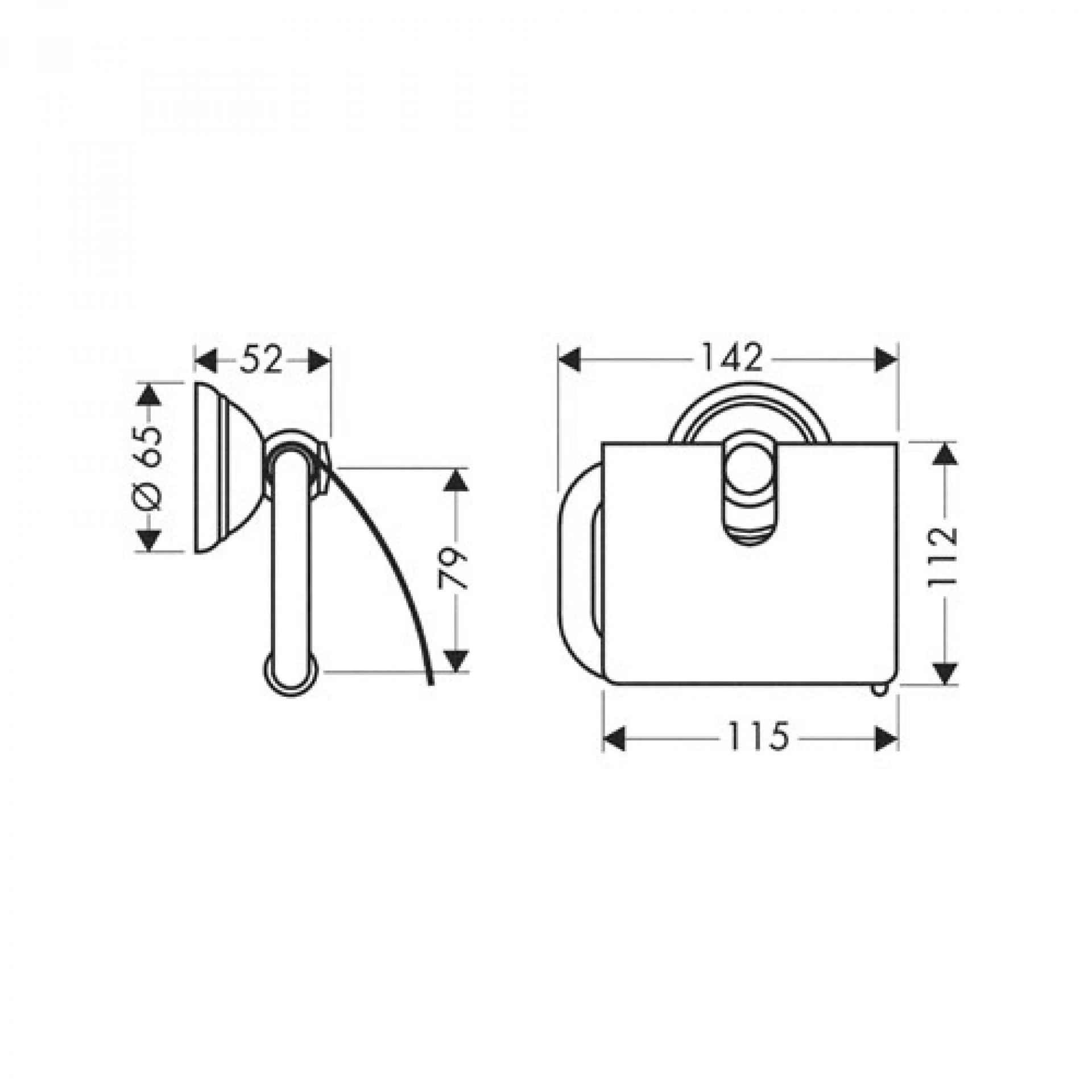 Фото - Держатель бумаги Axor Citterio 41438090 - Hansgrohe