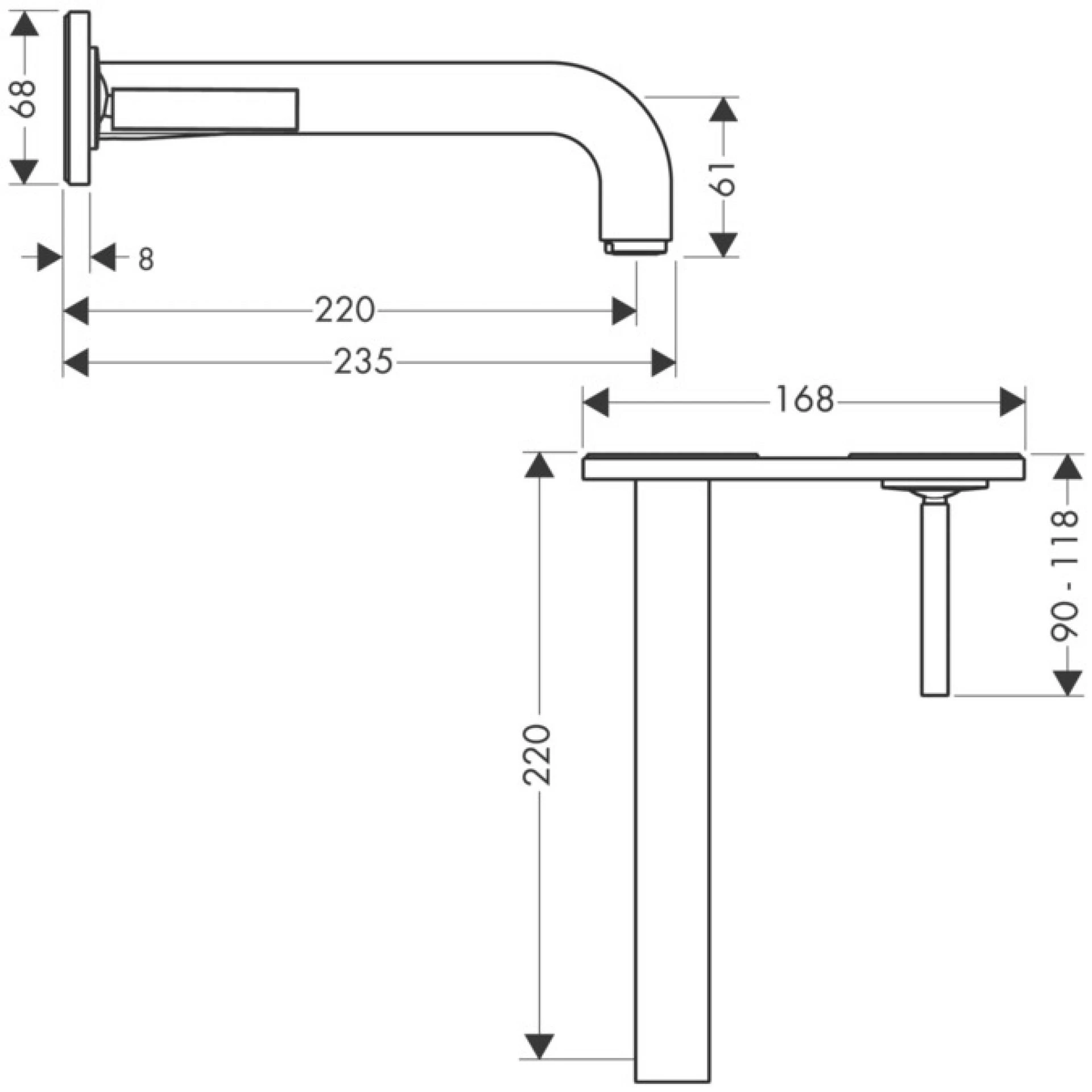 Фото - Смеситель для раковины Axor Citterio 39115820, никель - Hansgrohe