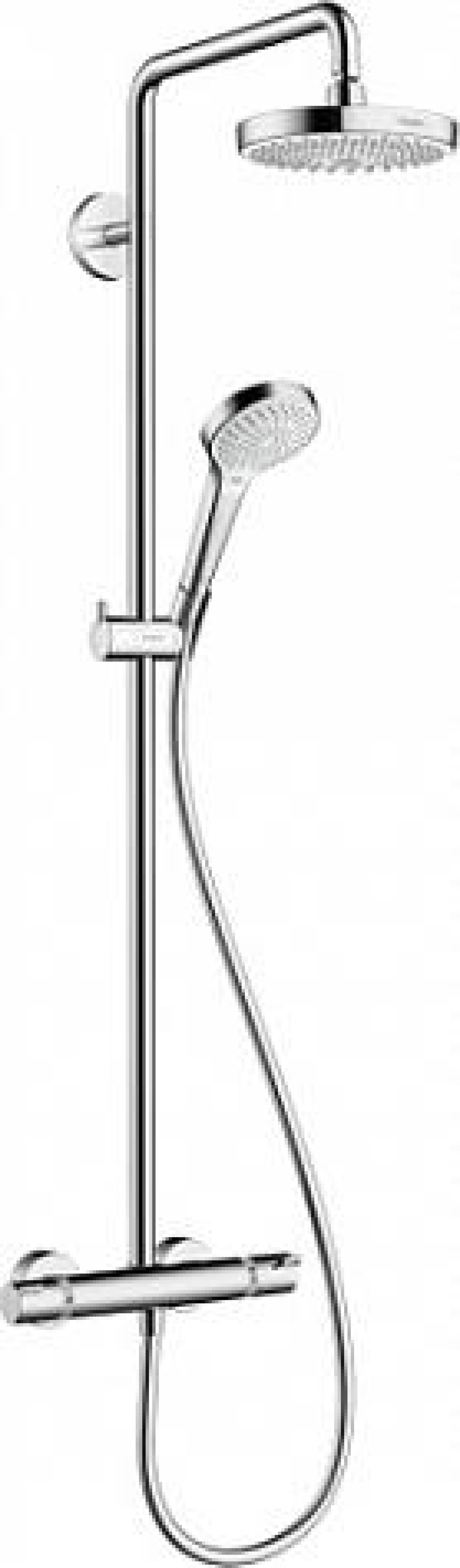 Душевая система Hansgrohe Croma Select S 180 2jet Showerpipe 27254400