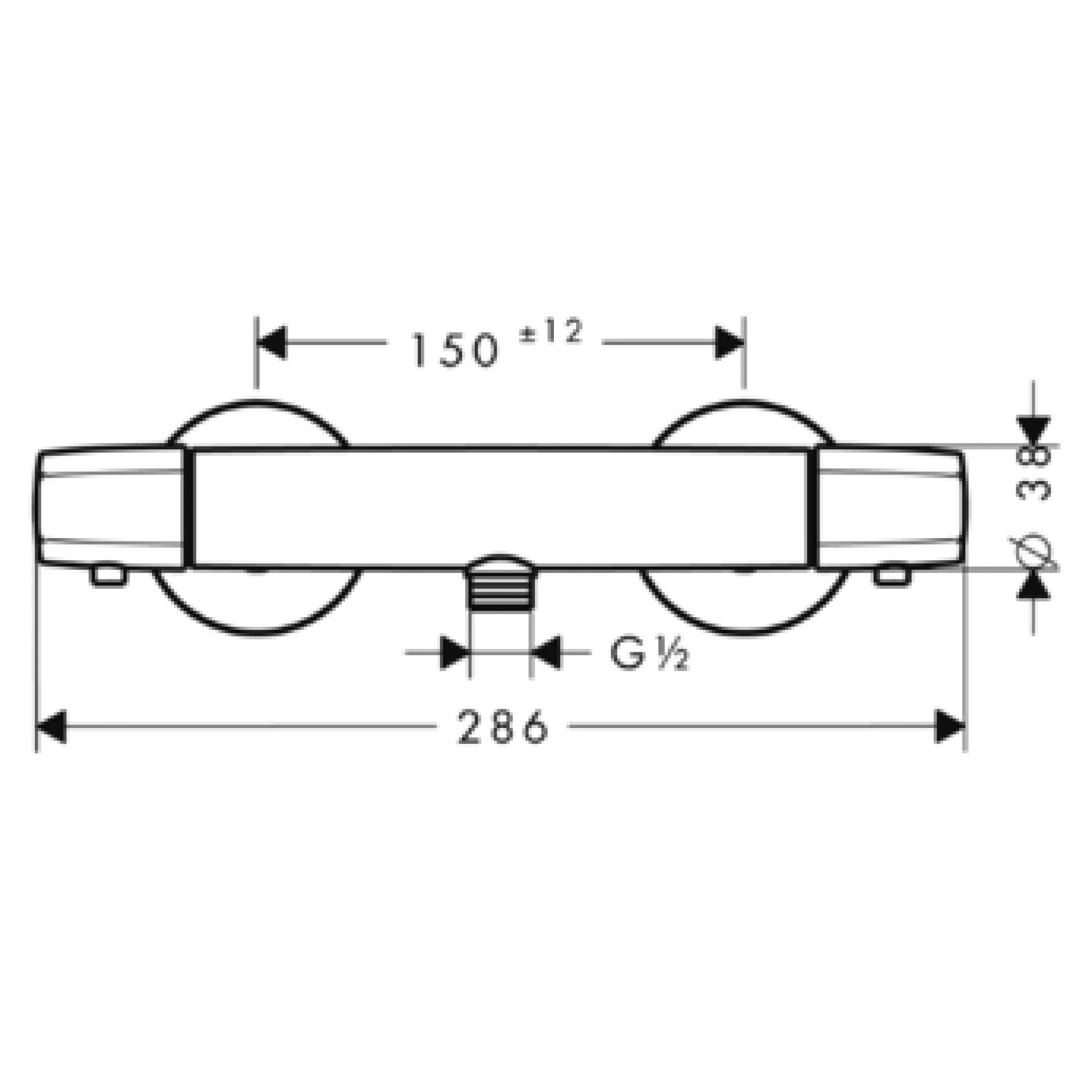 Фото - Термостат для душа Hansgrohe Ecostat E 13125000 - Hansgrohe