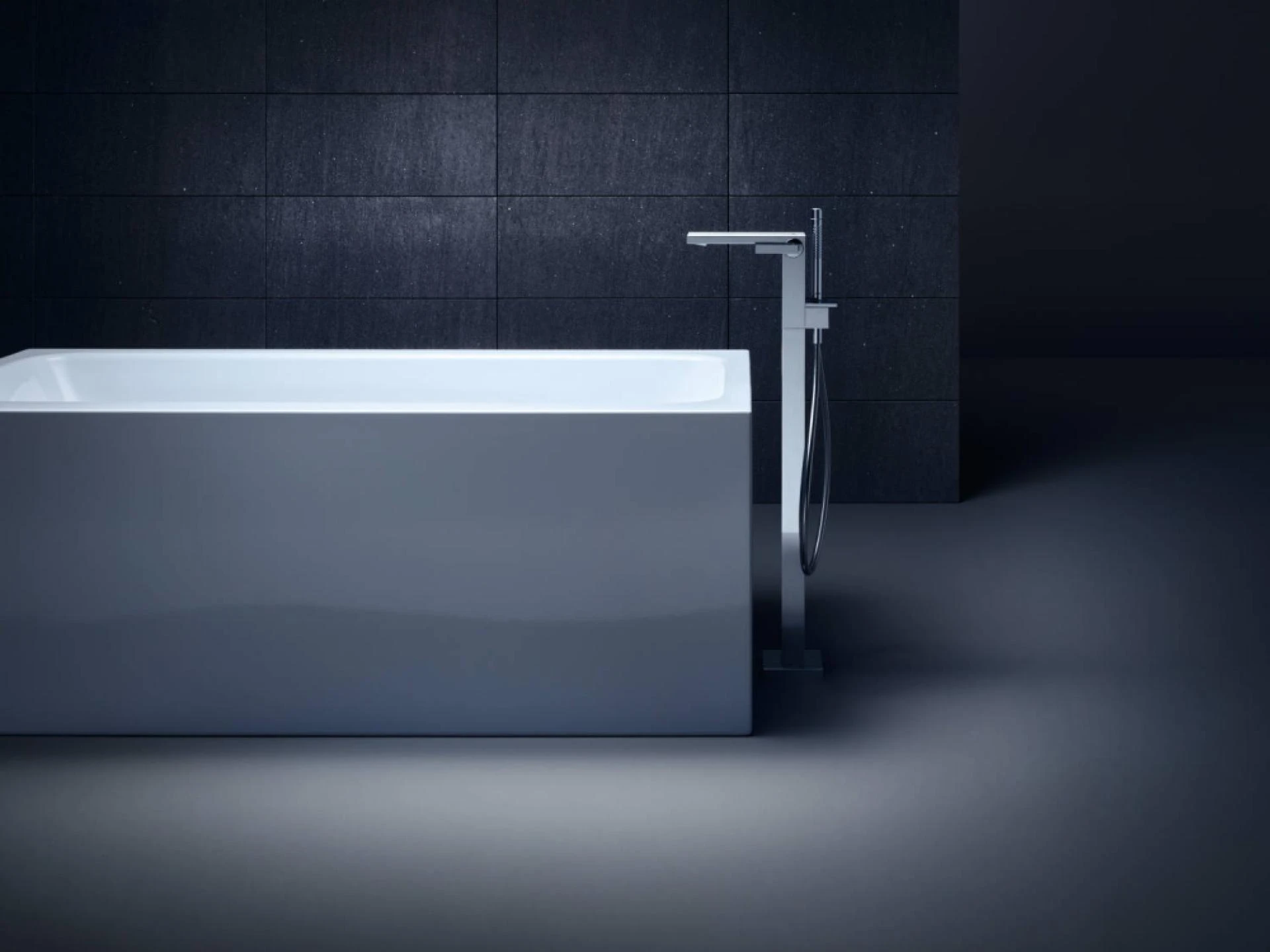 Фото - Смеситель Axor AX MyEdition 47442000 для ванны, напольный, без панели - Hansgrohe