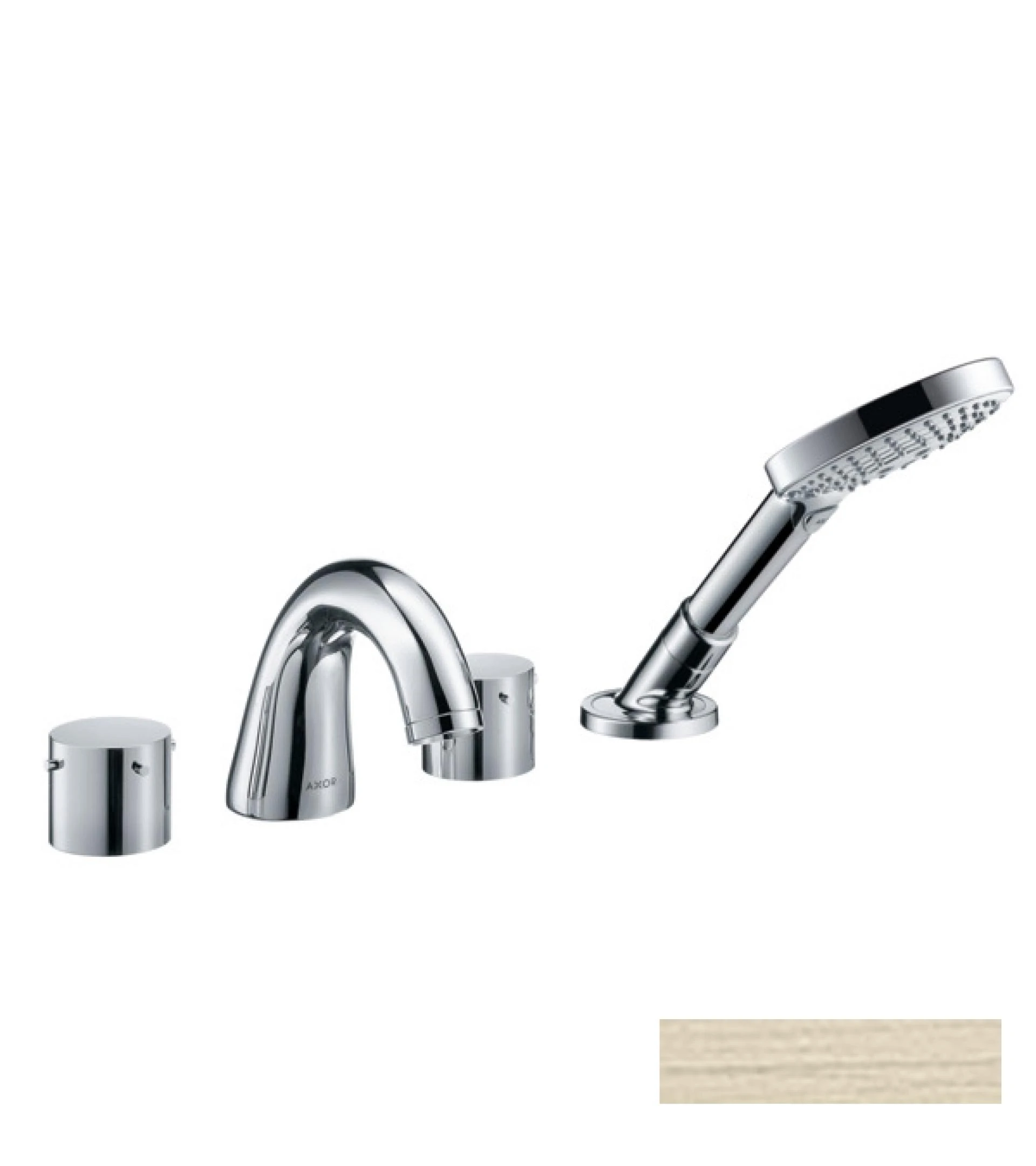 Фото - Смеситель на край ванны Axor Starck 10444820, никель - Hansgrohe