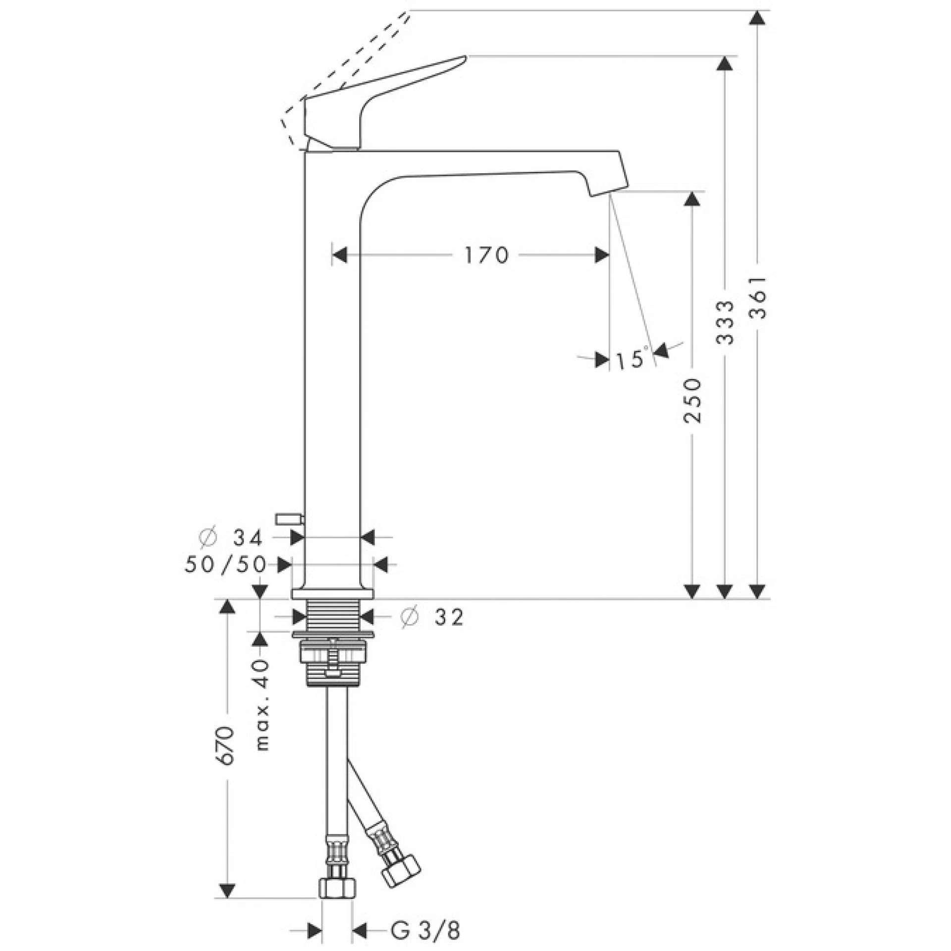 Фото - Смеситель для раковины Axor Citterio M 34120000 - Hansgrohe