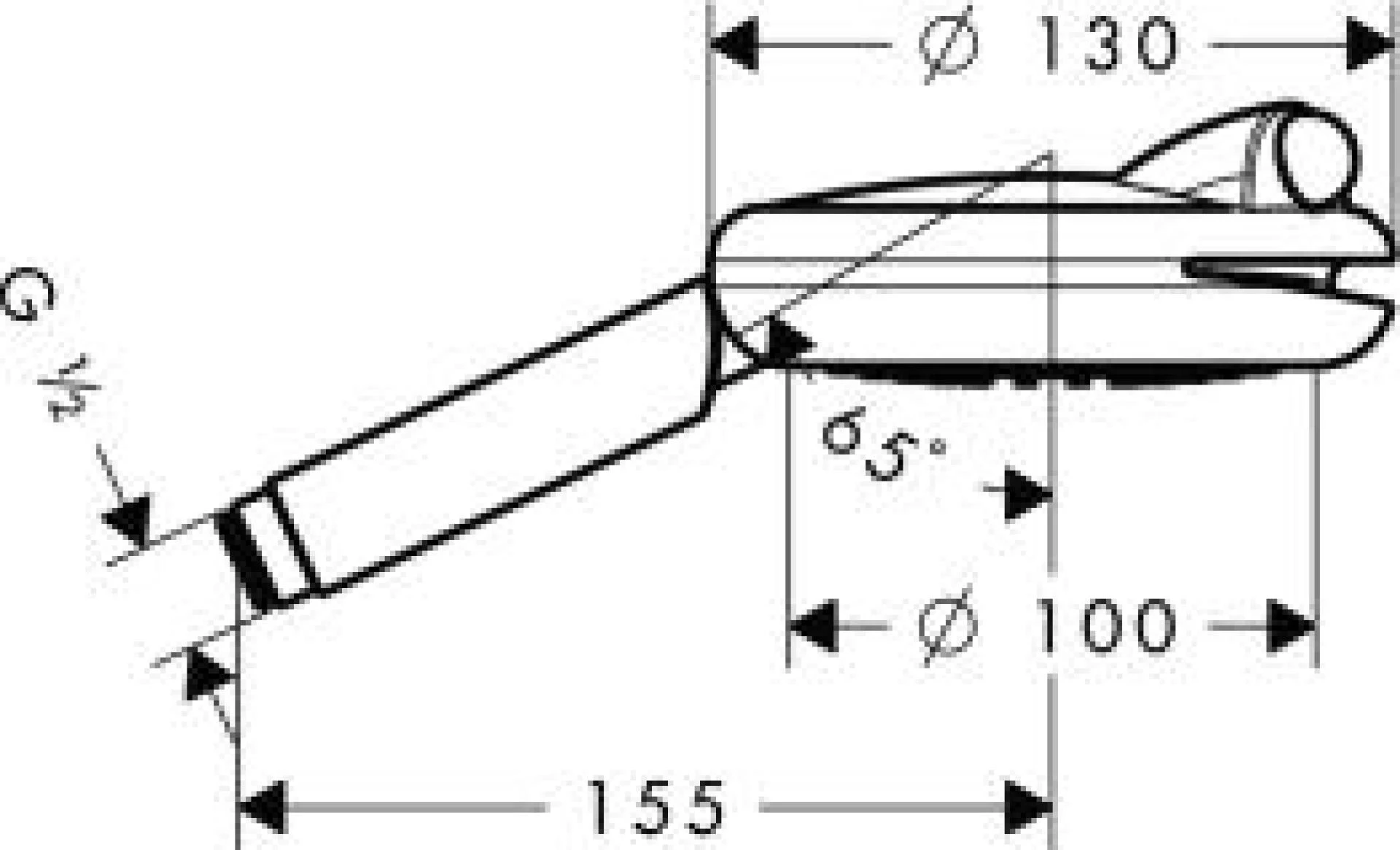 Фото - Ручной душ детский 100 mm Hansgrohe Raindance S 28545000 - Hansgrohe