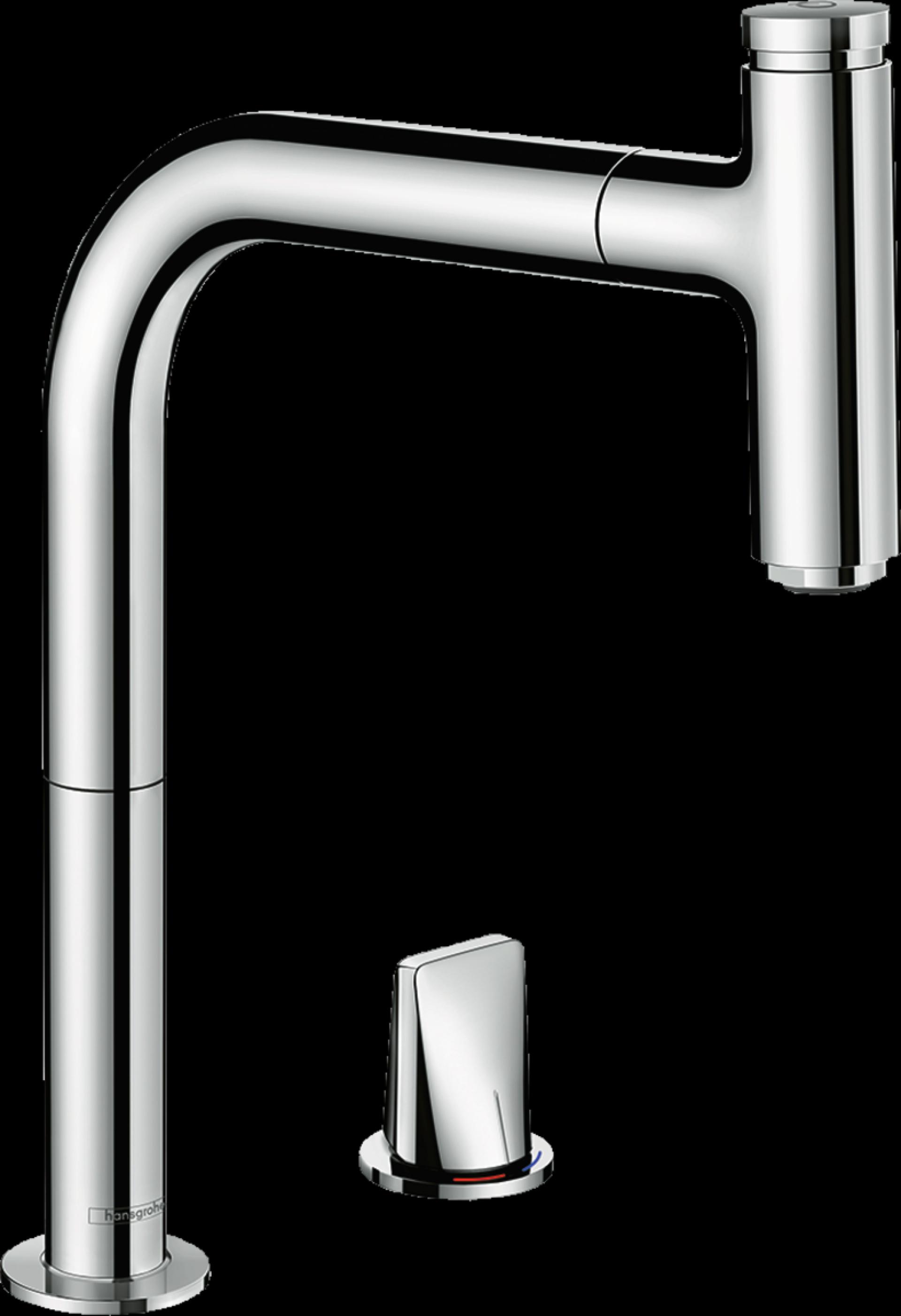 Смеситель для кухни Hansgrohe Metris 73804000, хром