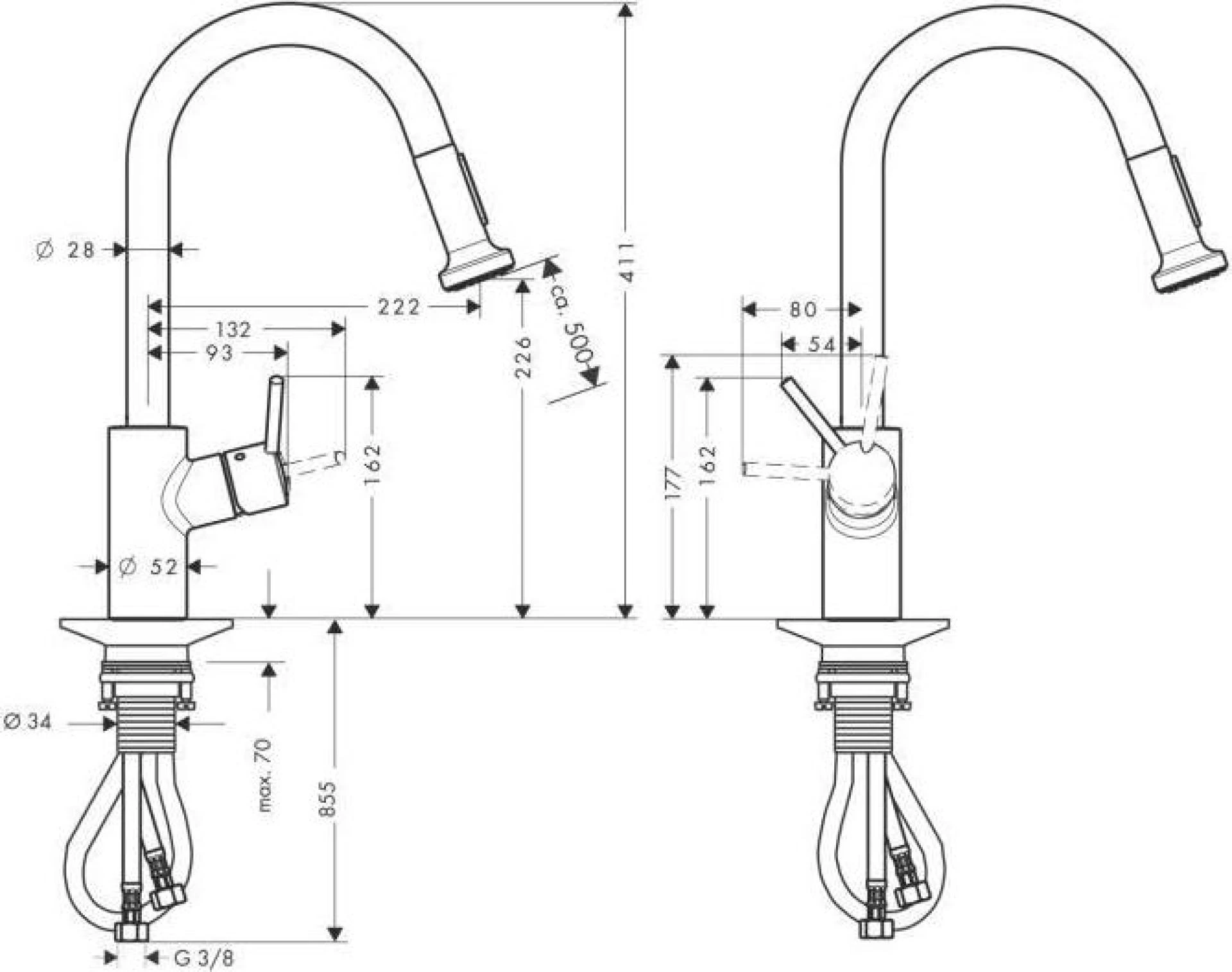 Фото - Смеситель для кухни Hansgrohe Talis S Variarc 14877800 - Hansgrohe