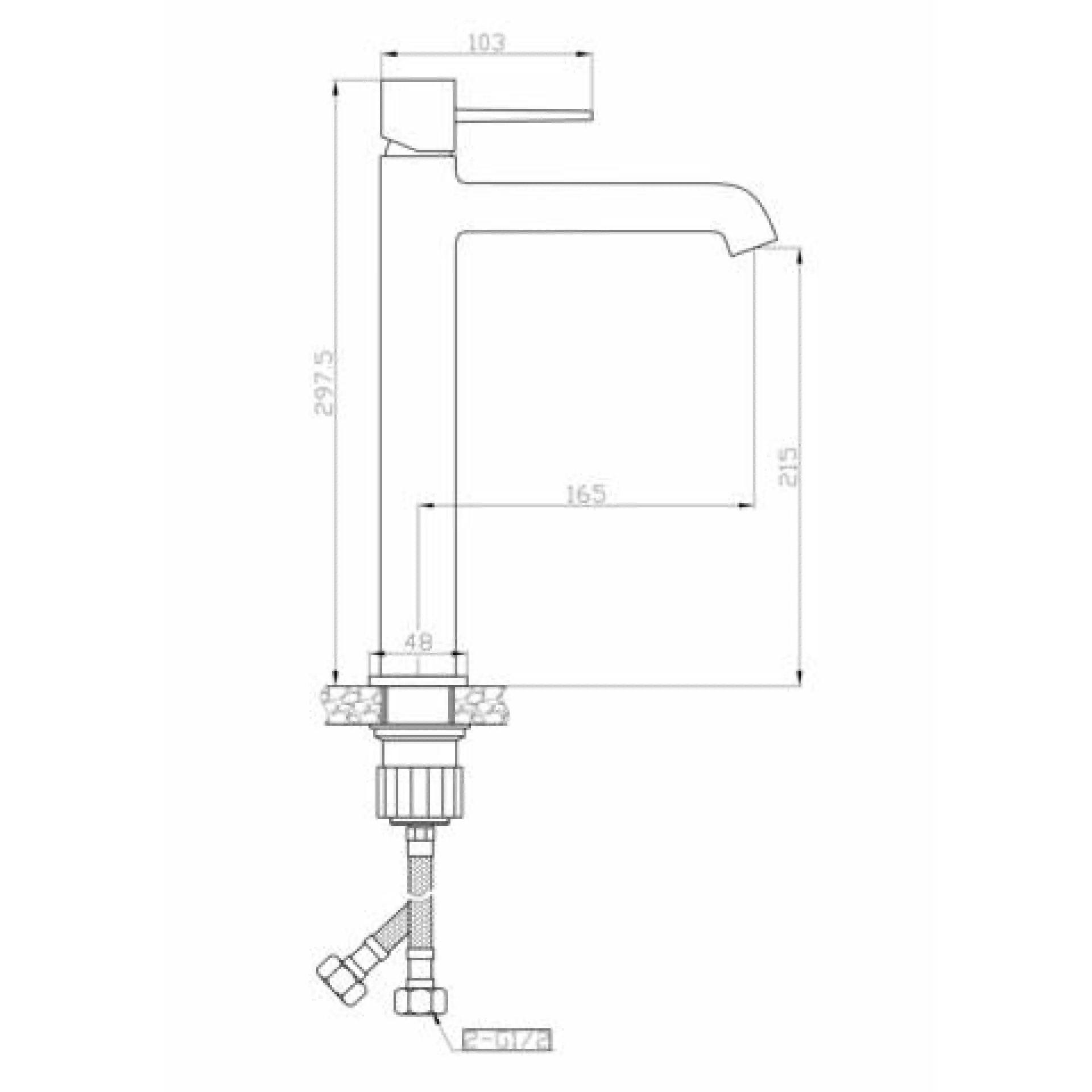 Фото - Смеситель для раковины Orange Karl M05-121b, черный - Hansgrohe