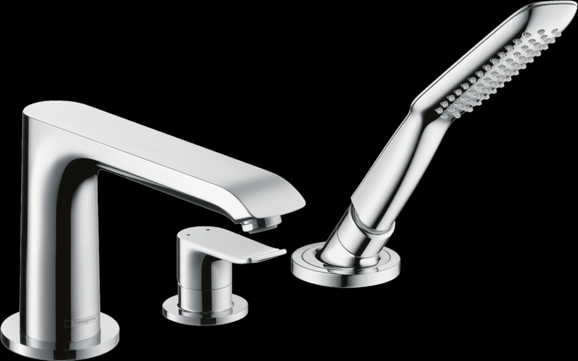 Фото - Смеситель Hansgrohe Metris 31190000 на борт ванны - Hansgrohe