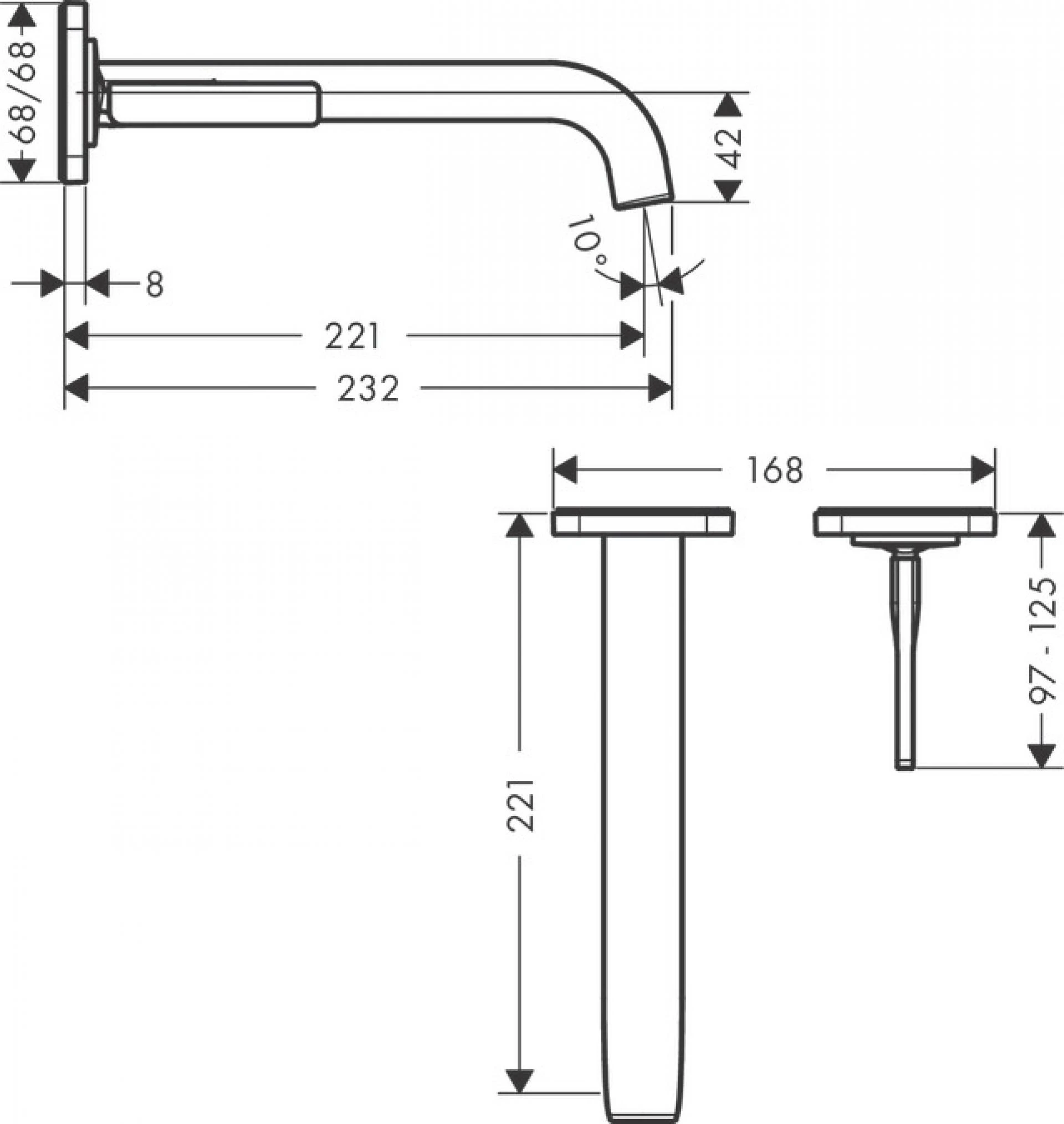 Фото - Смеситель для раковины Axor Citterio E 36106310, красное золото - Hansgrohe