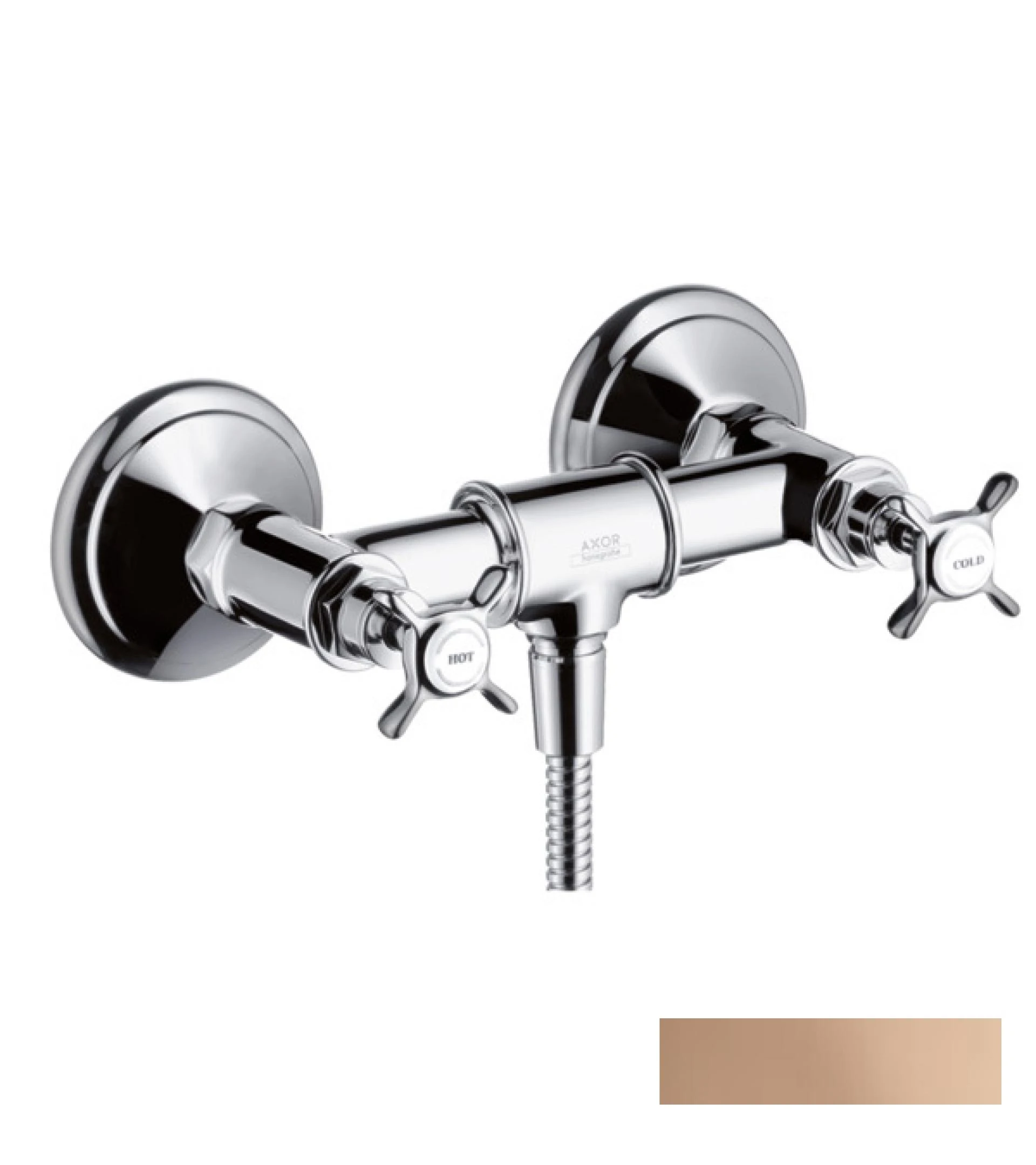 Фото - Смеситель для душа Axor Montreux 16560300, красное золото - Hansgrohe