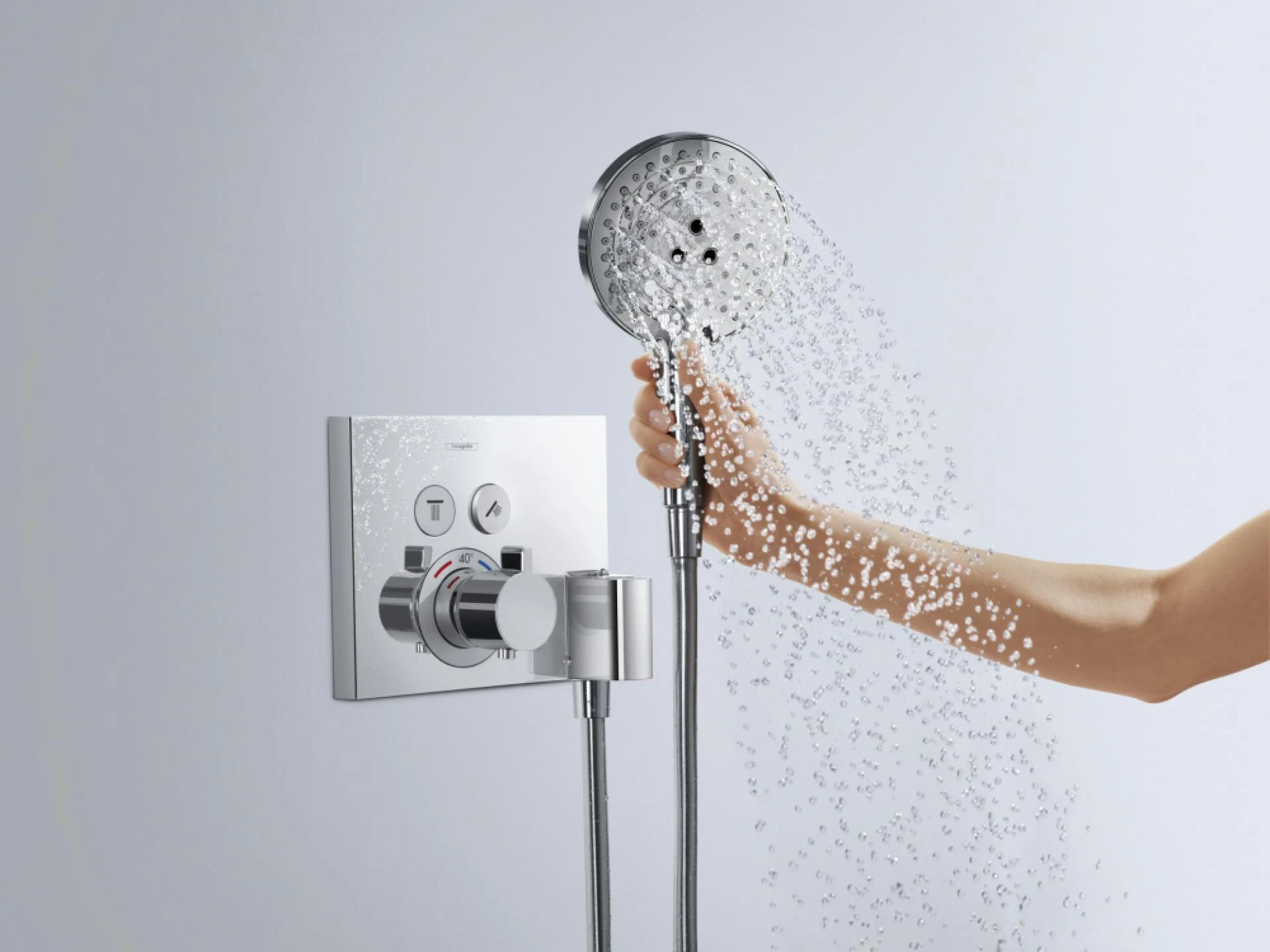 Фото - Термостат Hansgrohe Logis 15765000 для ванны с душем - Hansgrohe