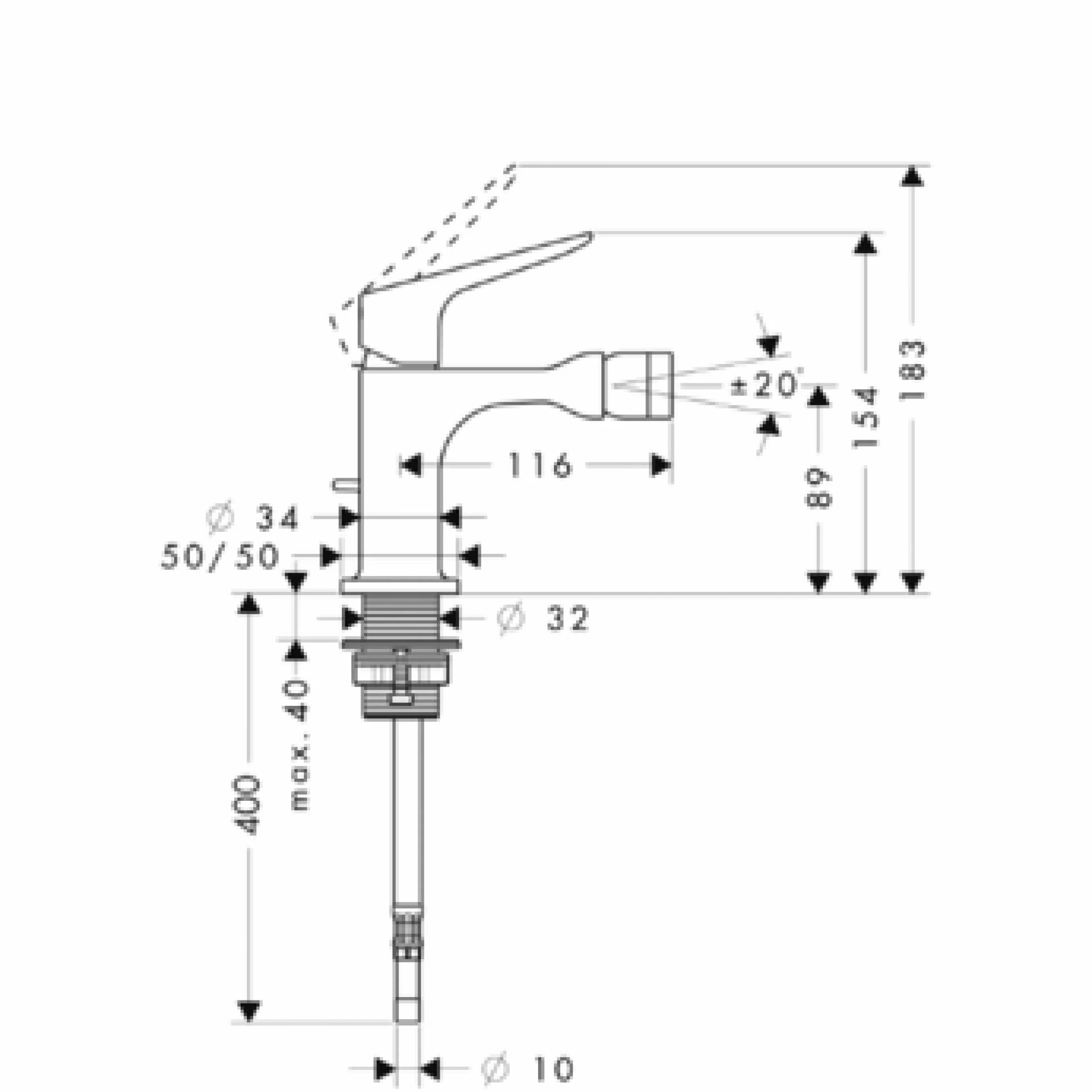 Фото - Смеситель для биде Axor Citterio M 34210000 - Hansgrohe