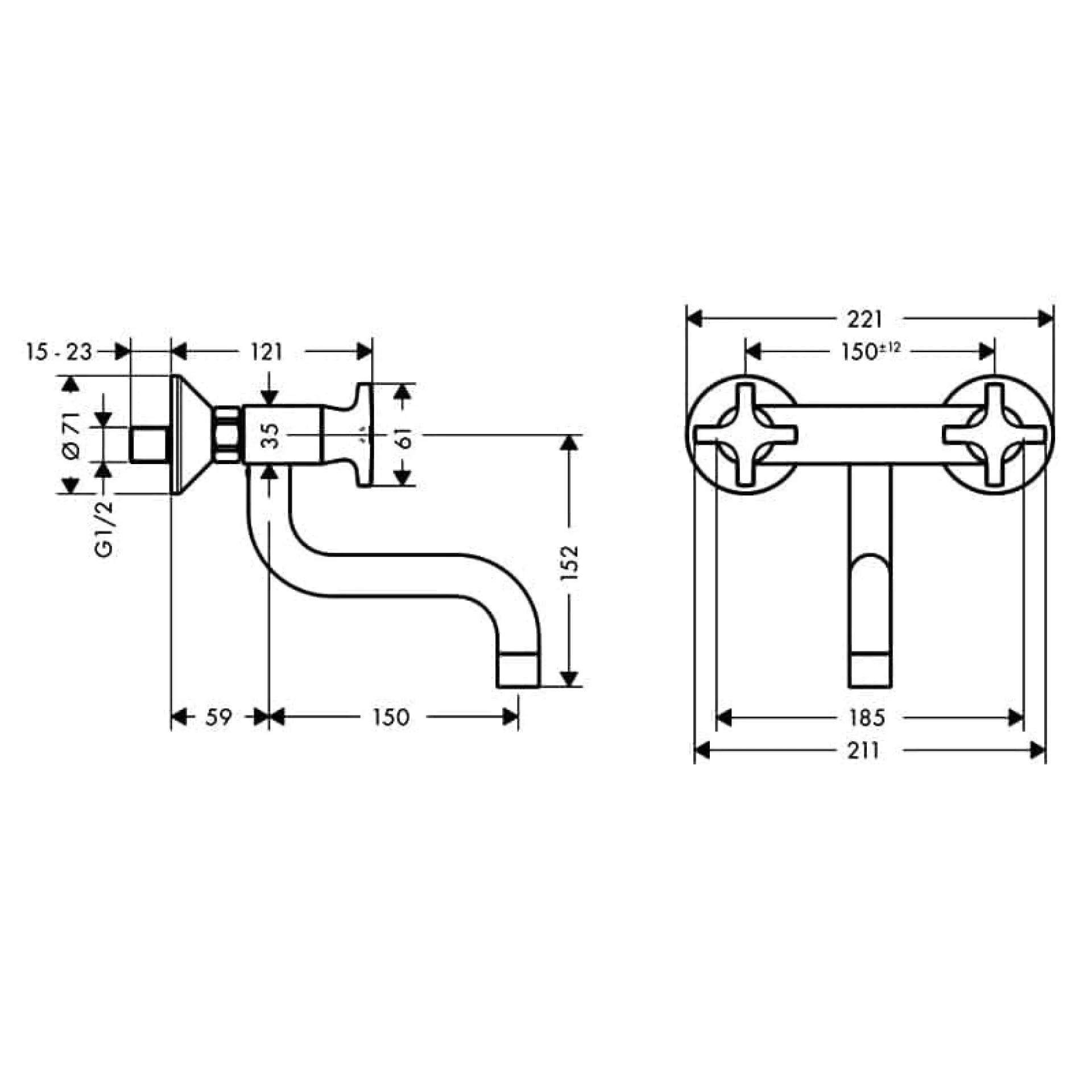 Фото - Смеситель для кухни Hansgrohe Logis Classic 71287000, хром - Hansgrohe