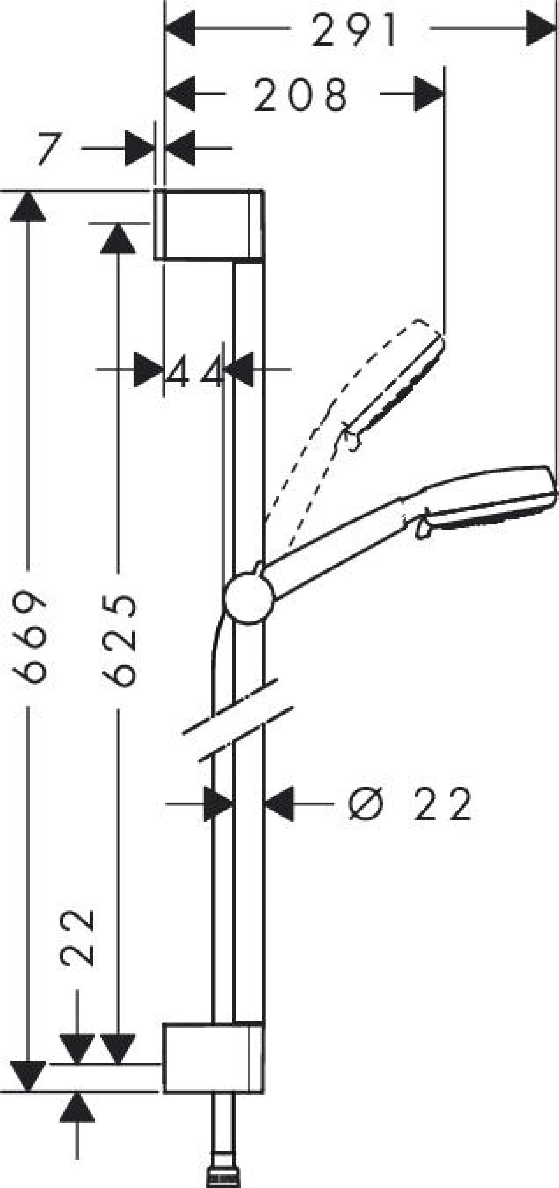 Фото - Душевой гарнитур Hansgrohe Crometta 100 Vario 26651400 - Hansgrohe