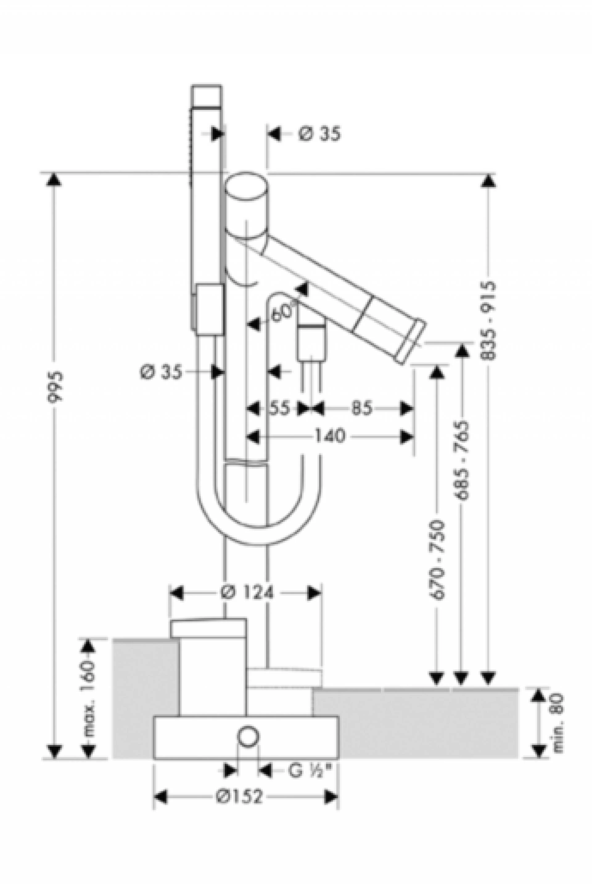 Фото - Смеситель для ванны Axor Starck 10458000 - Hansgrohe