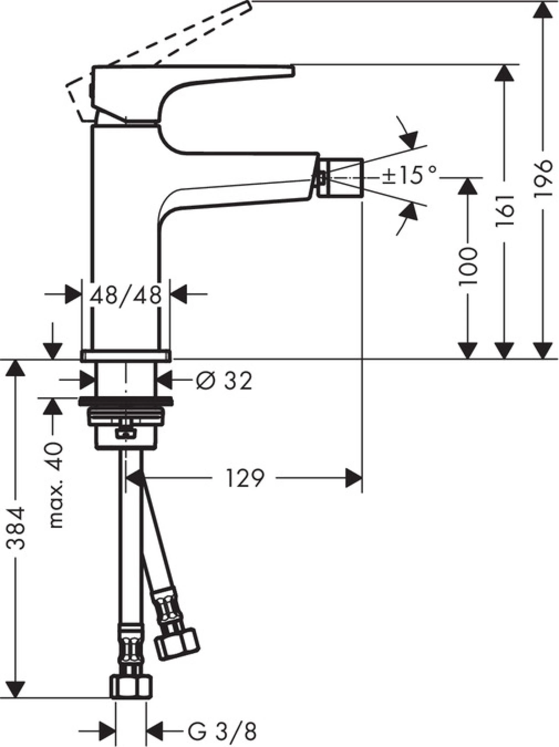 Фото - Смеситель для биде Hansgrohe Metropol 32520990, золото - Hansgrohe