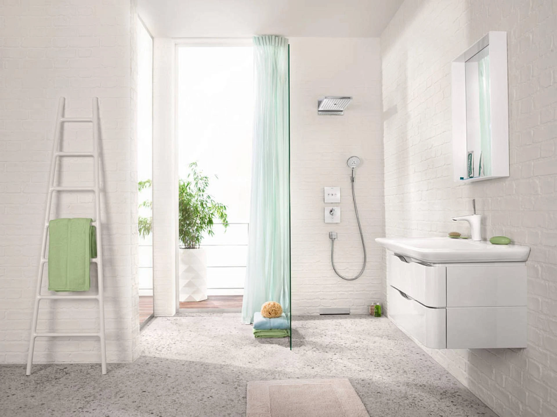 Фото - Шланговое подключение Hansgrohe Fixfit Square 26455340, черный хром - Hansgrohe