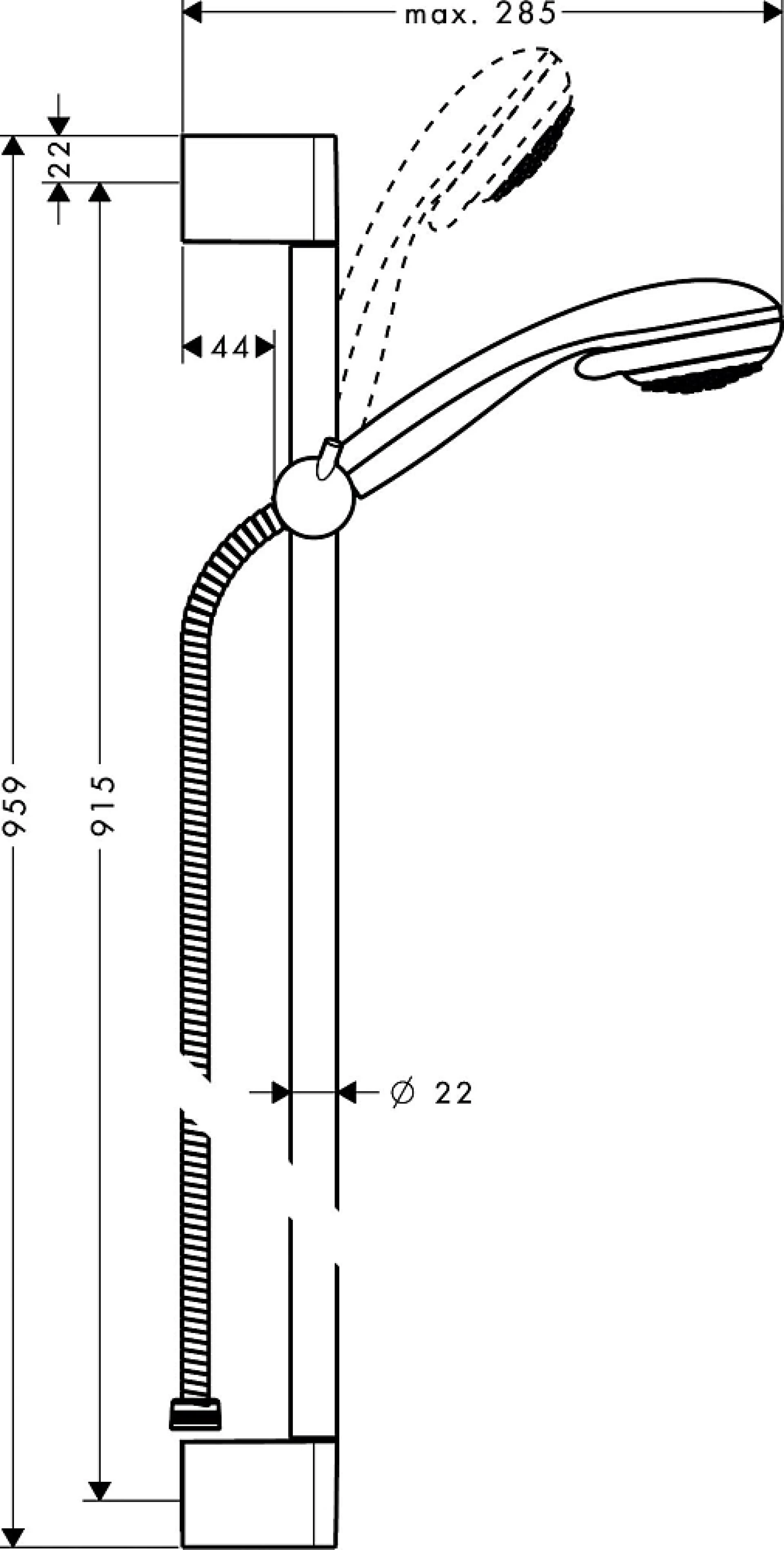 Фото - Душевой гарнитур Hansgrohe Crometta 85 27729000 Unica Crometta - Hansgrohe