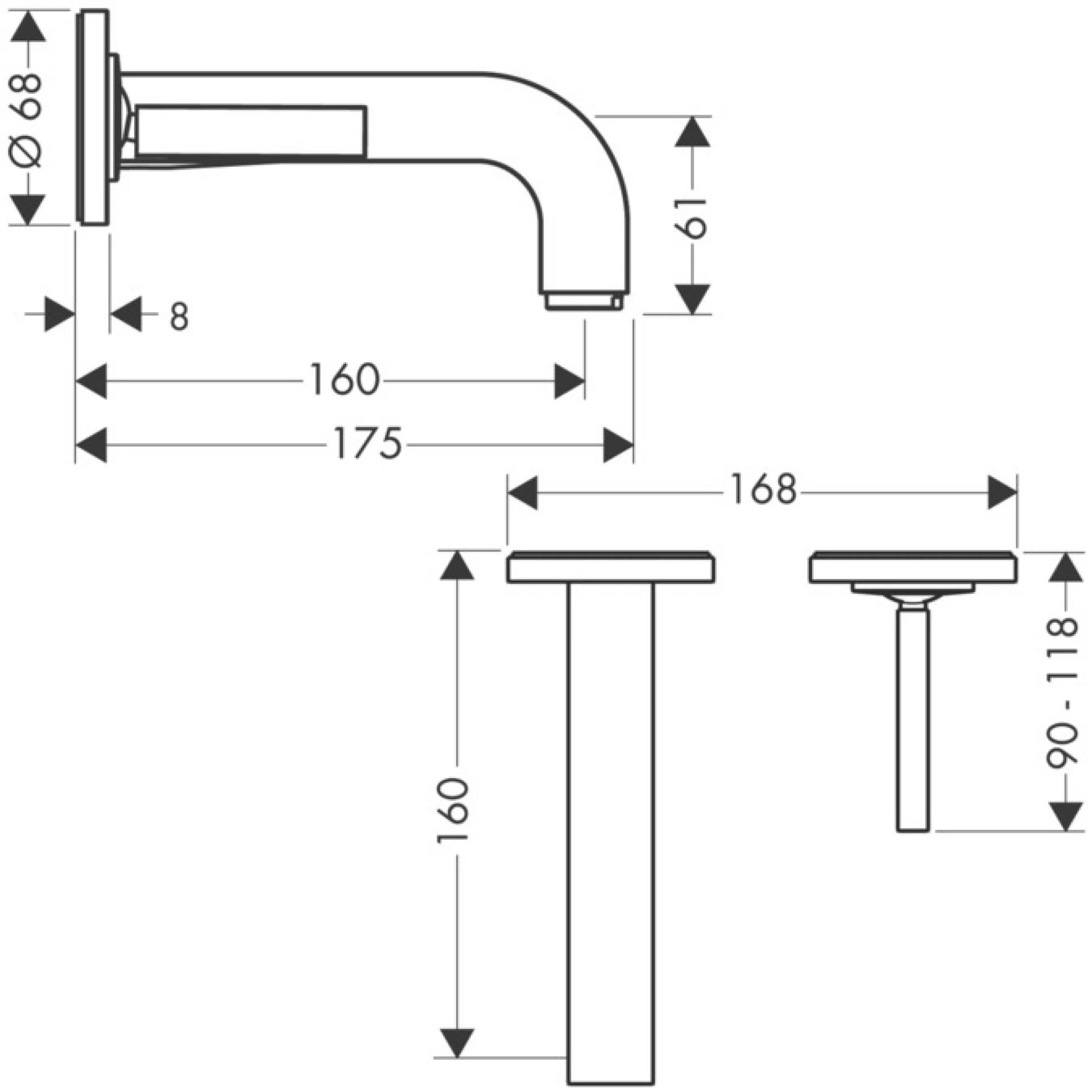 Фото - Смеситель для раковины Axor Citterio 39113310, красное золото - Hansgrohe