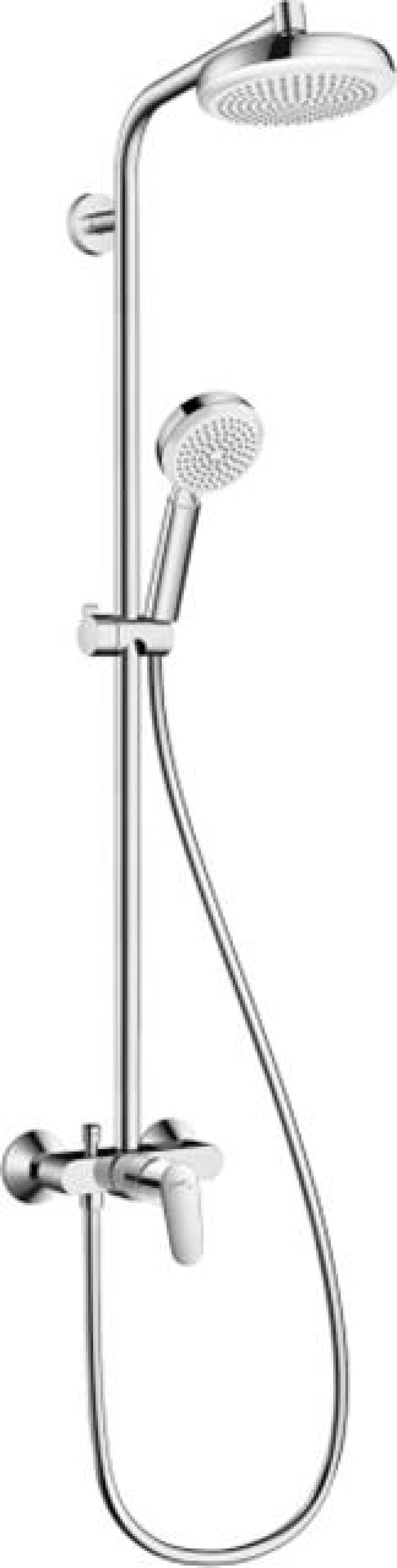 Фото - Душевая стойка Hansgrohe Crometta 160 1 Jet 27266400 с однорычажным смесителем - Hansgrohe