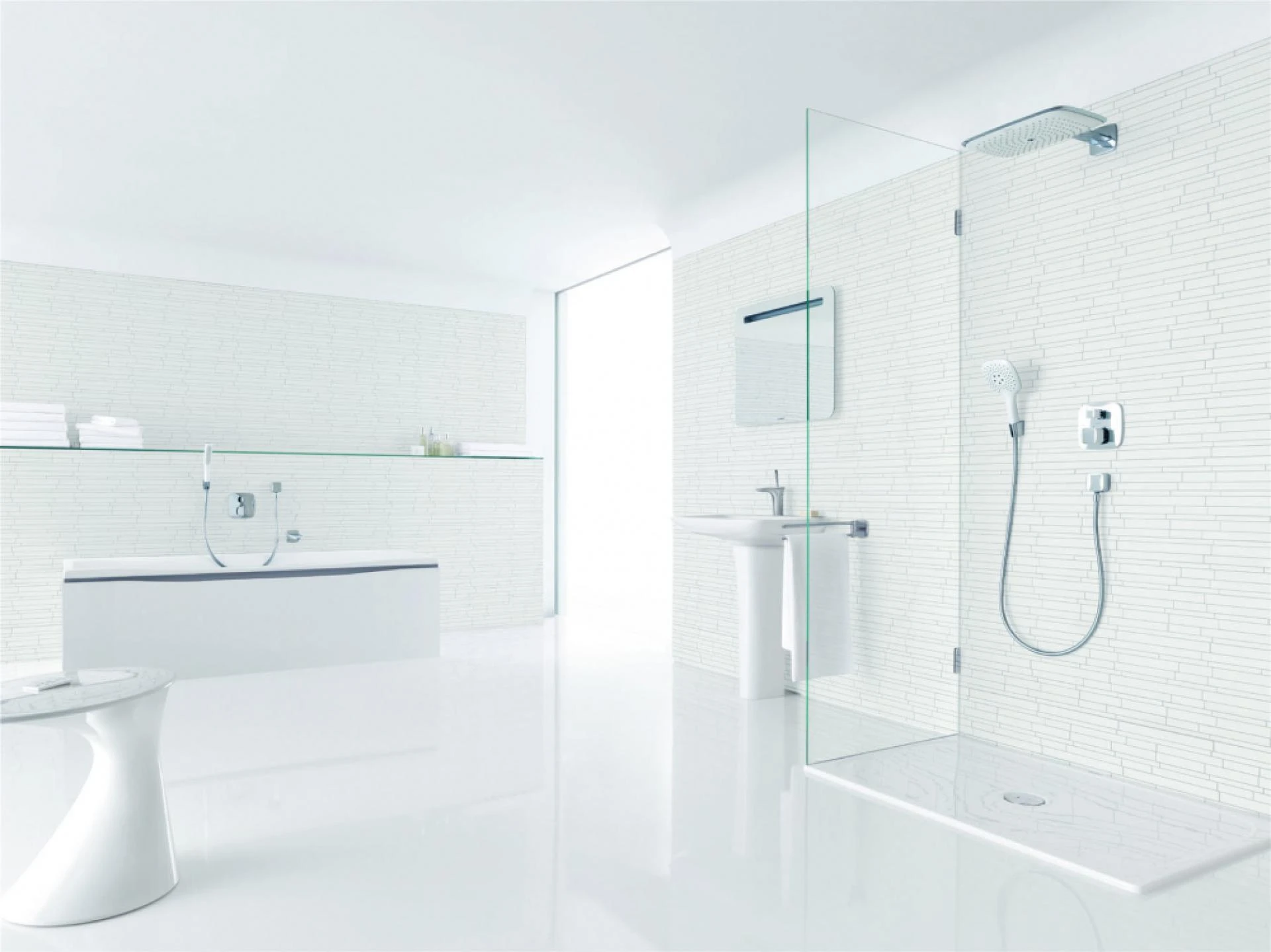 Фото - Термостат Hansgrohe PuraVida 15775400 для ванны с душем - Hansgrohe