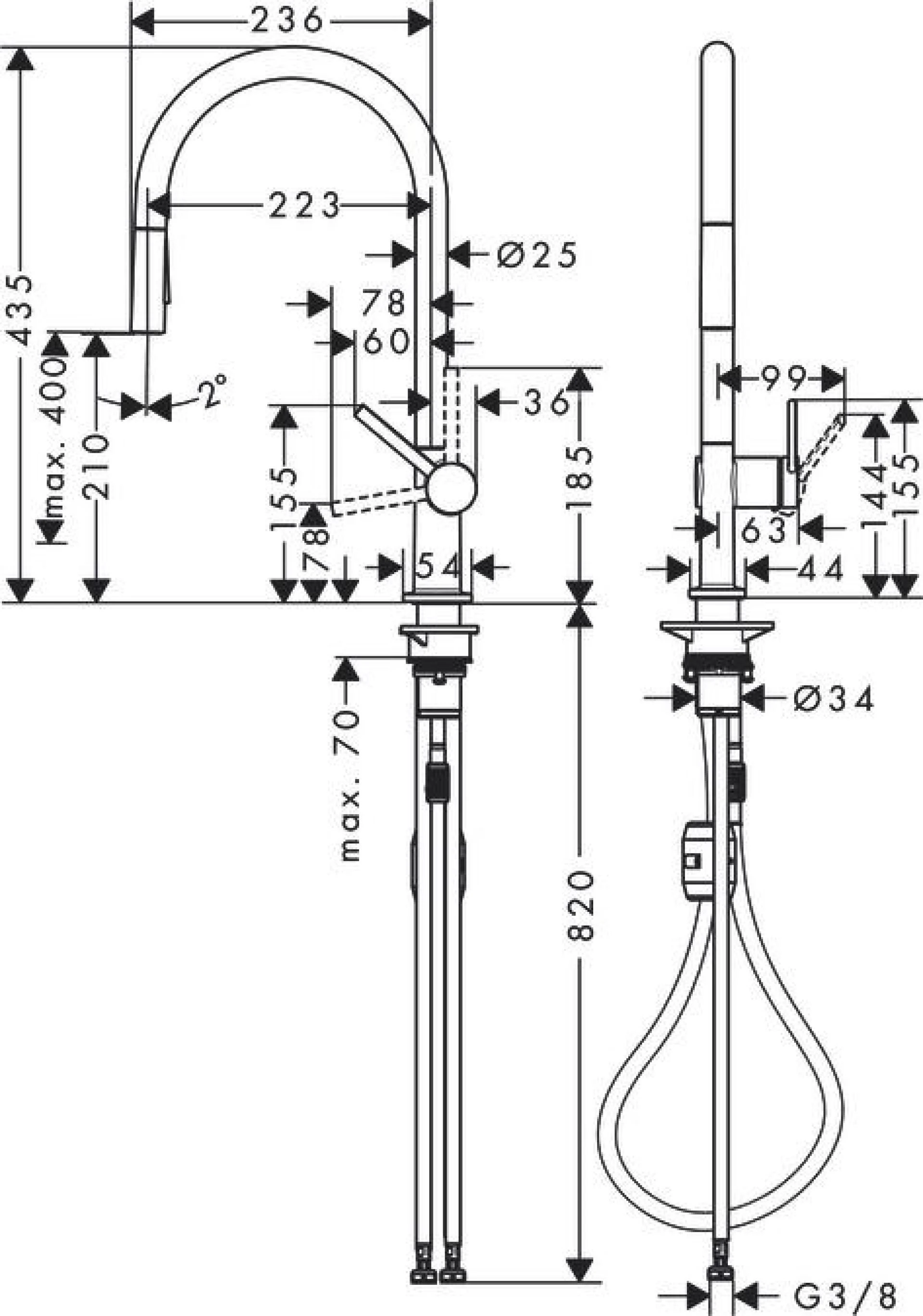 Фото - Смеситель для кухни Hansgrohe Talis M54 72800000, хром - Hansgrohe