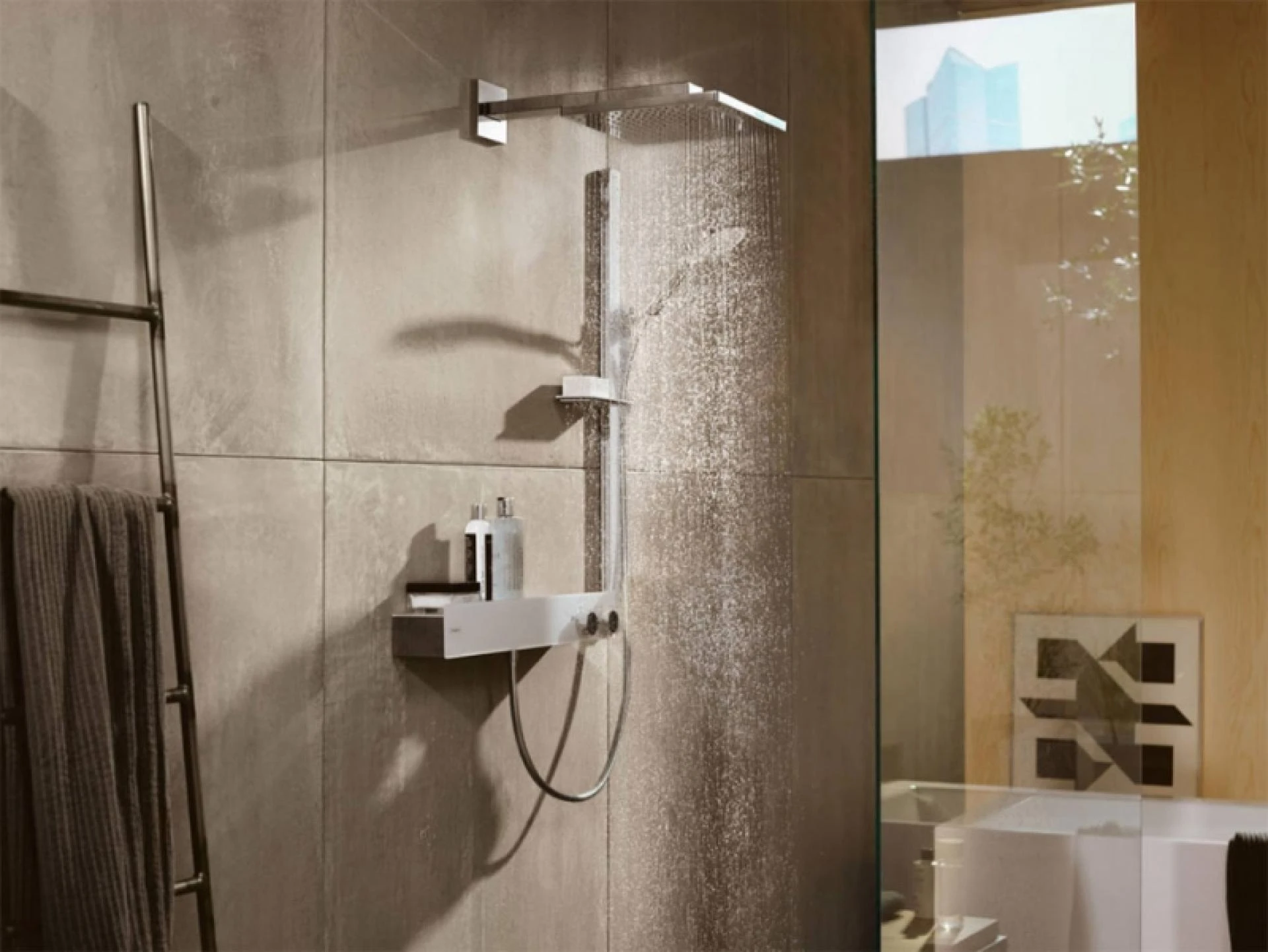 Фото - Верхний душ Hansgrohe Raindance E 30 26238140 Шлифованная бронза - Hansgrohe