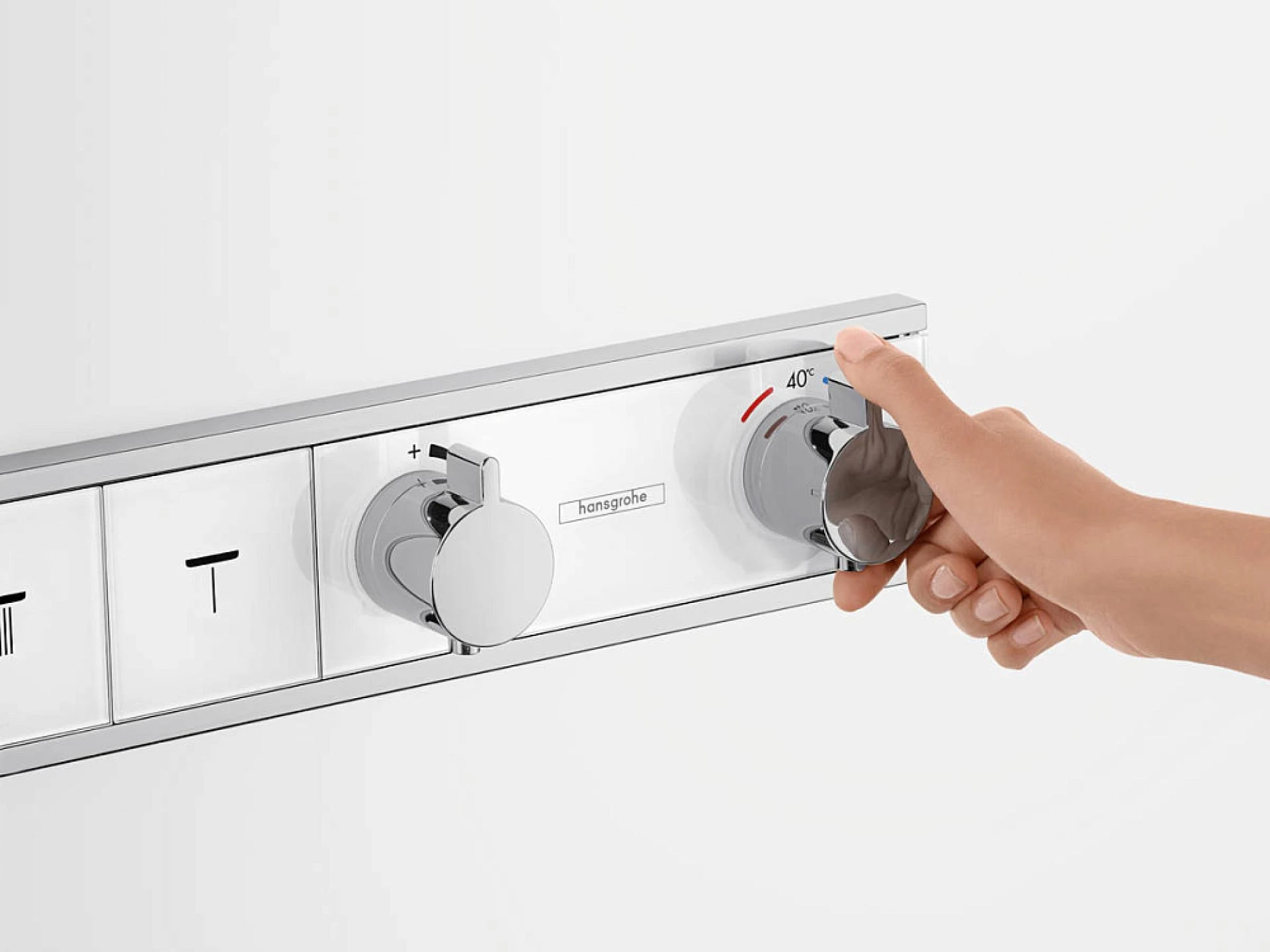 Фото - Термостат для душа Hansgrohe RainSelect 15357600, черный хром - Hansgrohe