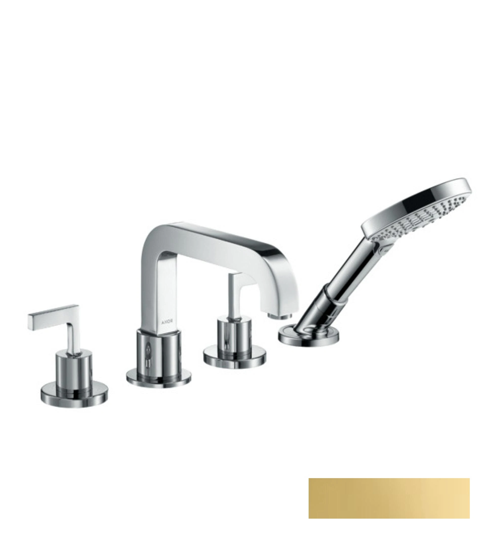 Фото - Смеситель на край ванны Axor Citterio 39446990, золото - Hansgrohe